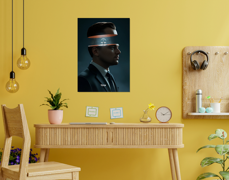 " INCEPTION - DREAM OS REAL" -Shiny & Sturdy Metallic Poster Art That Pops & Sticks