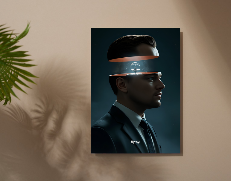 " INCEPTION - DREAM OS REAL" -Shiny & Sturdy Metallic Poster Art That Pops & Sticks