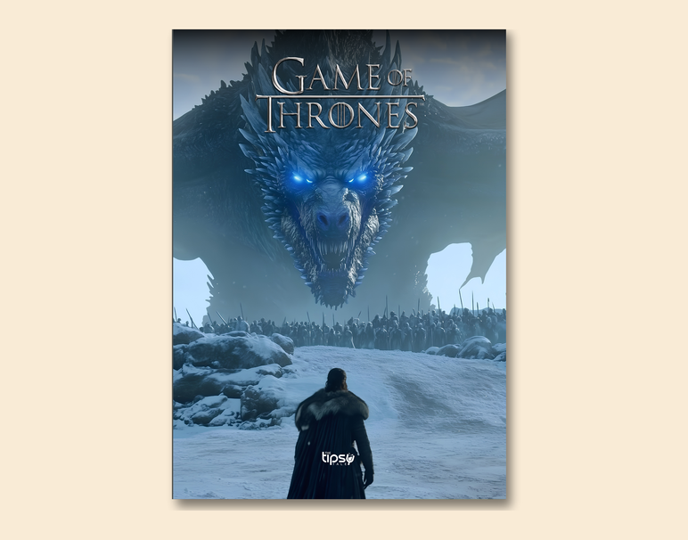 "1 V 1 - GOT" -Shiny & Sturdy Metallic Poster Art That Pops & Sticks