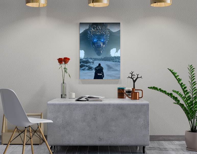 "1 V 1 - GOT" -Shiny & Sturdy Metallic Poster Art That Pops & Sticks