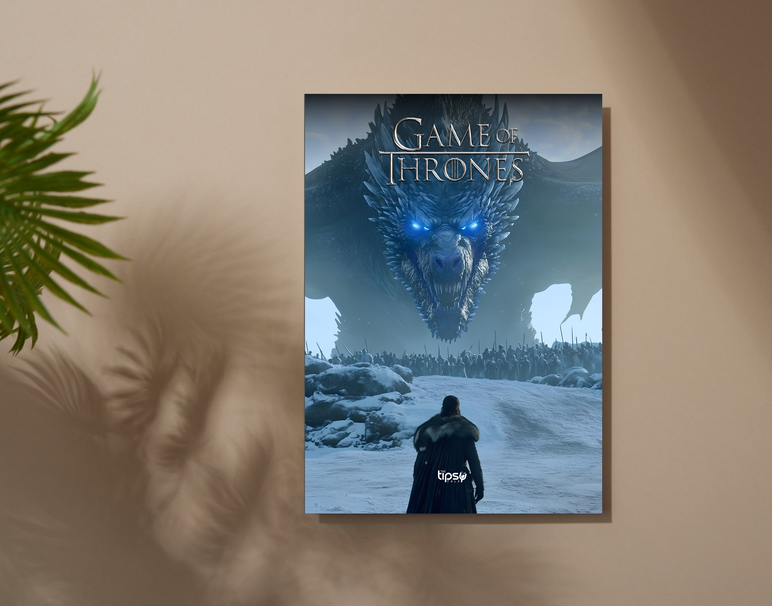 "1 V 1 - GOT" -Shiny & Sturdy Metallic Poster Art That Pops & Sticks