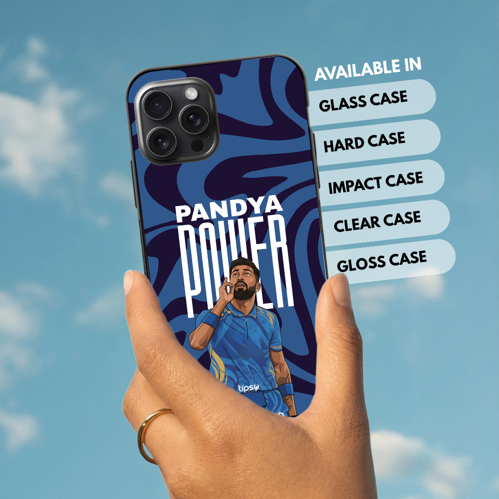 "PANDYA POWER - CRICKET FANDOM" -Mobile Covers Shock Resistant, Slim & Stylish Cases