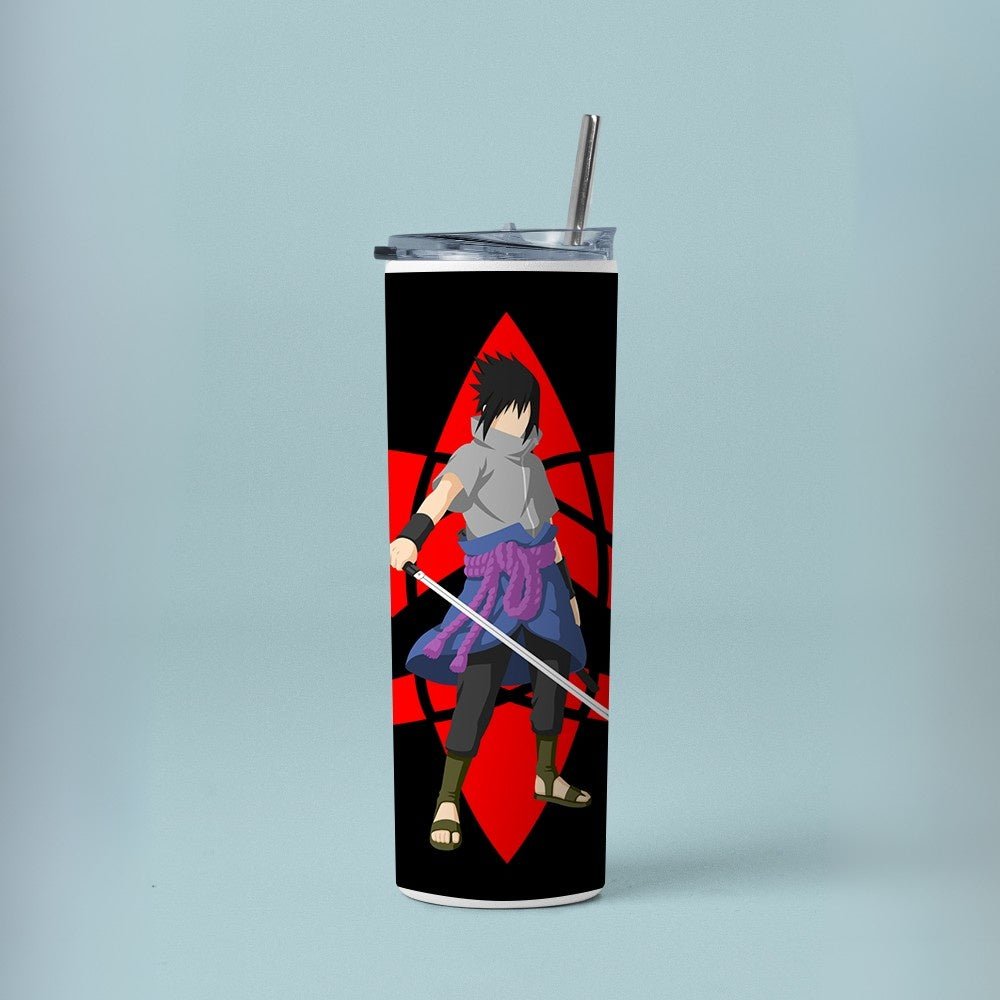"Naruto : Mangekyo Sharingan Anime" Tumbler with Metal Straw