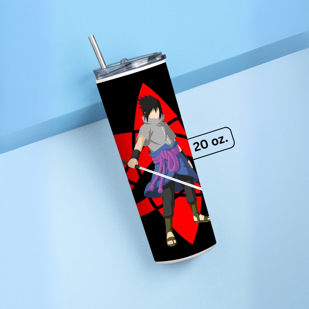 "Naruto : Mangekyo Sharingan Anime" Tumbler with Metal Straw