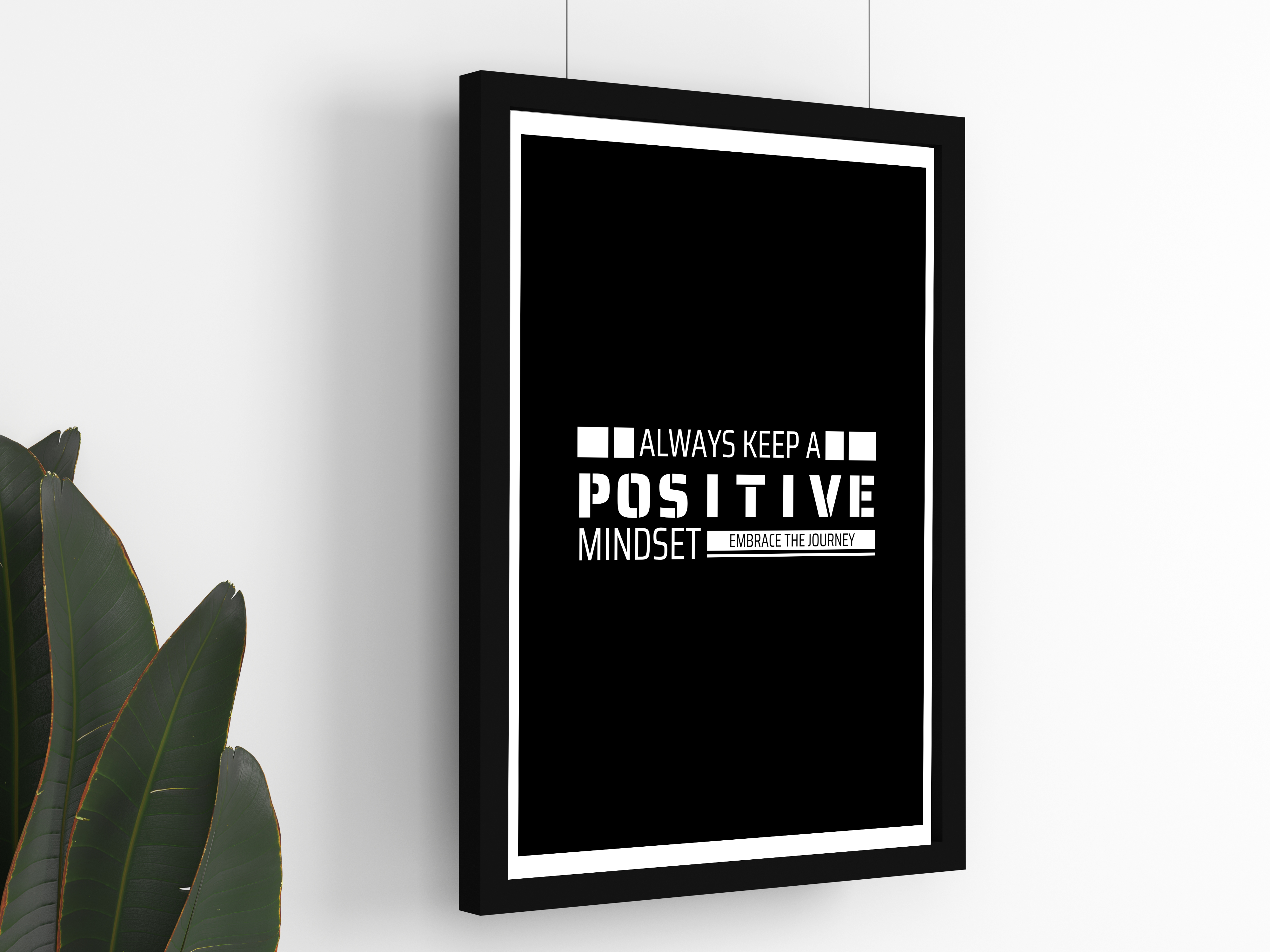 "POSITIVE MINDSET: MOTIVATIONAL JOURNEY" Poster: Add a Touch of Personality to Your Space