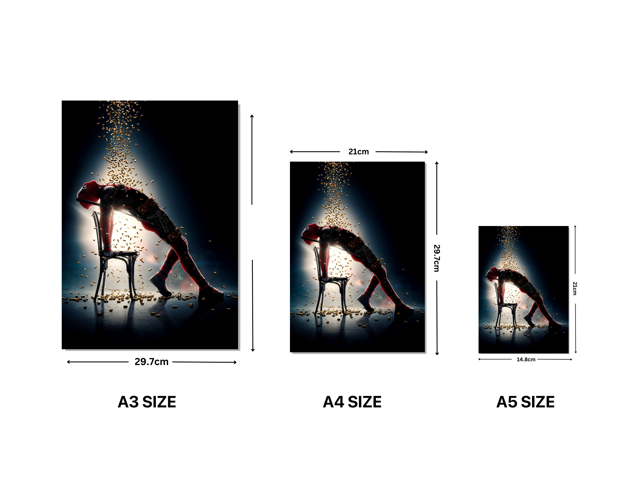 "DEADPOOL: THE DANCE"- Shiny & Sturdy Metallic Poster Art That Pops & Sticks (Literally!)