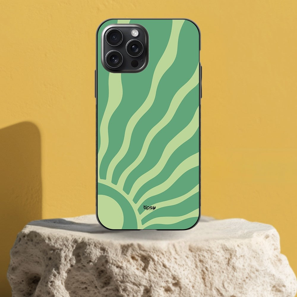 "WAVY SUN GREEN LIGHT" -Mobile Covers Shock Resistant, Slim & Stylish Cases