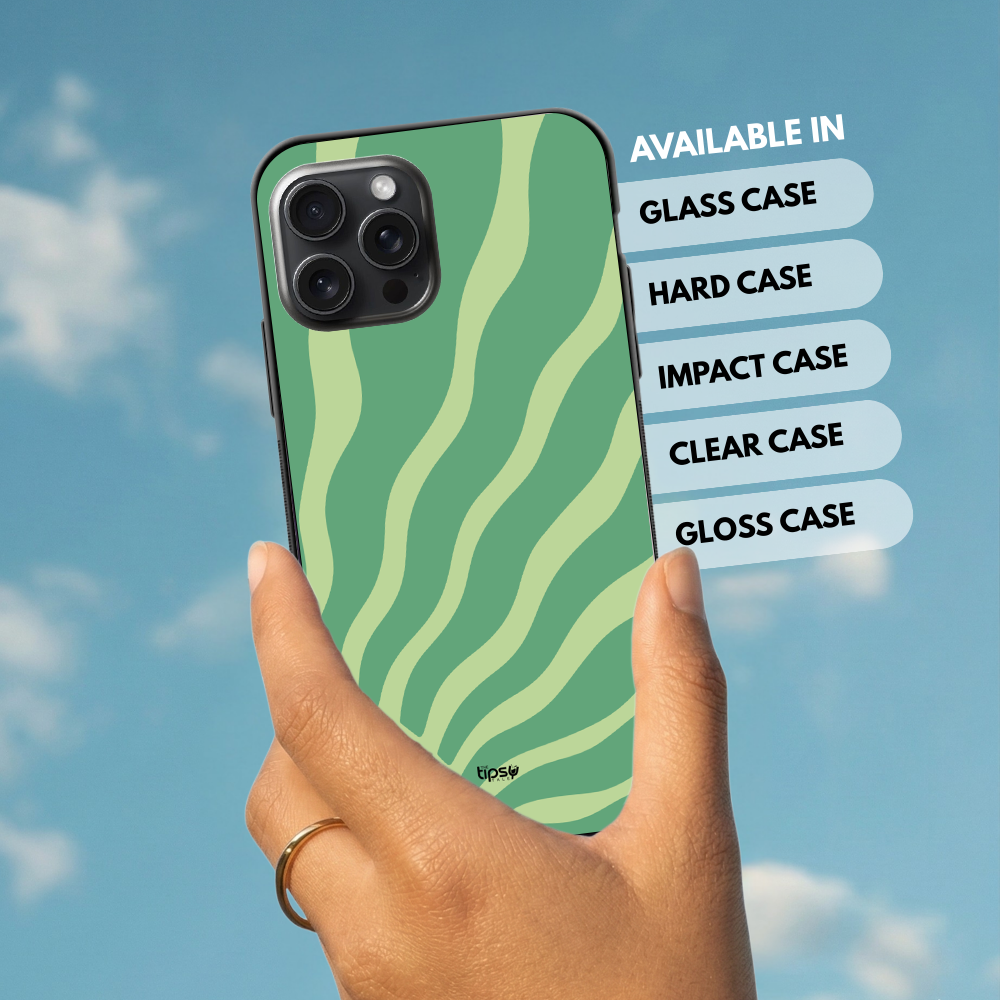 "WAVY SUN GREEN LIGHT" -Mobile Covers Shock Resistant, Slim & Stylish Cases