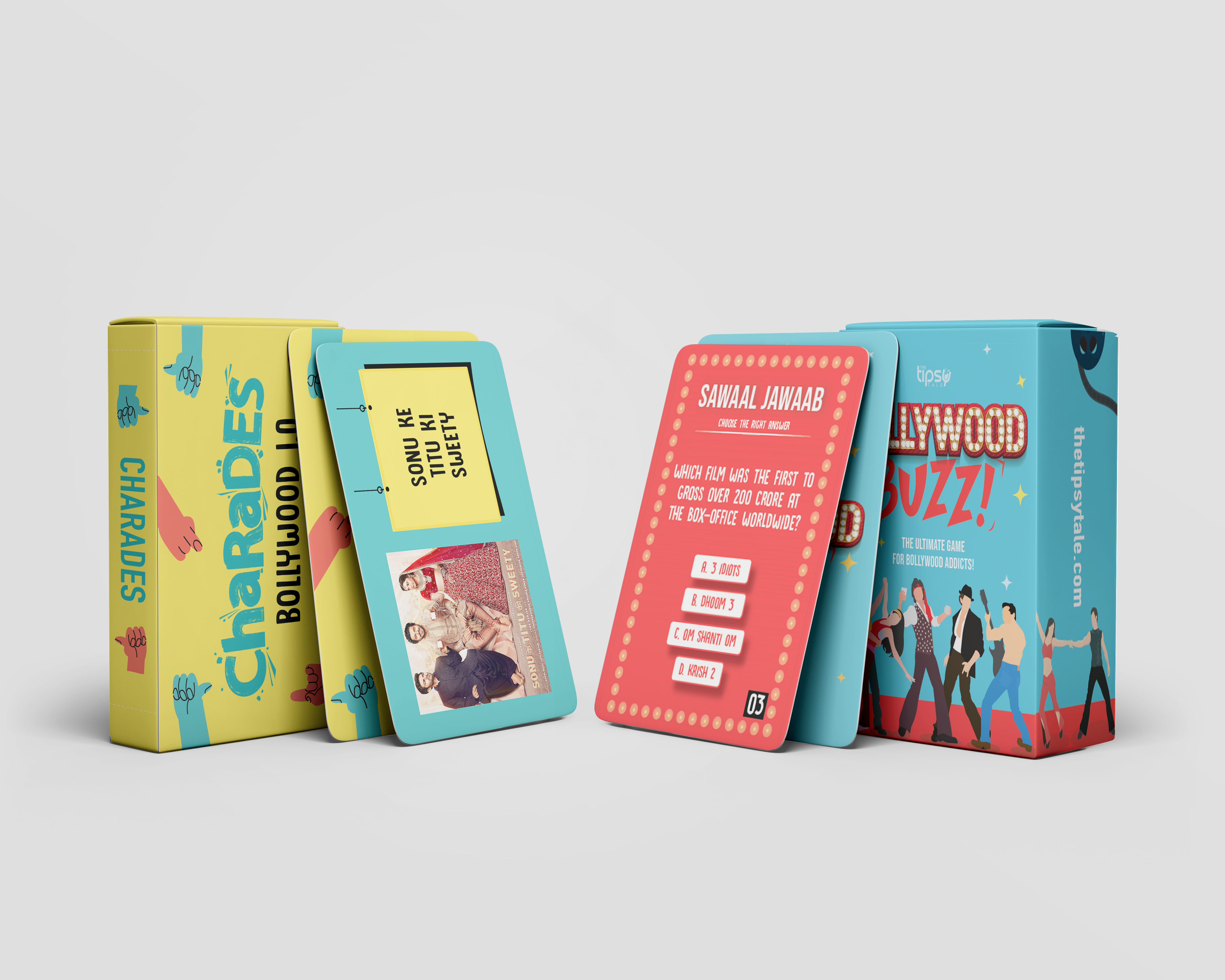 Bollywood Buzz + Dumb Charades – Bold & Spicy Combo Pack for Parties