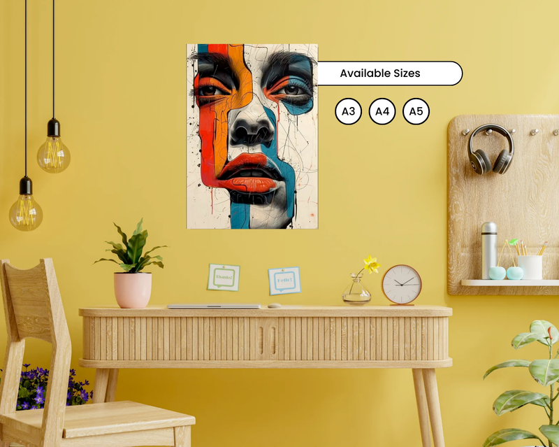 A Gift That Matches Their Energy -Abstract Version- Poster + Deskmat + Laptop Sleeve (COMBO)