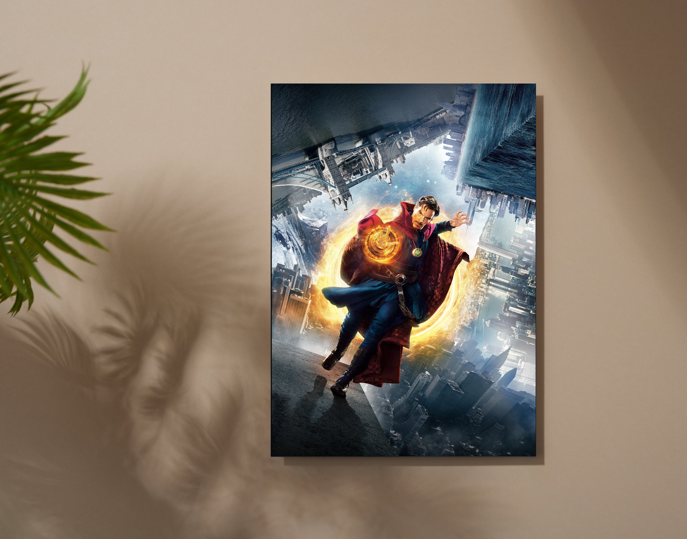 "DR.STRANGE- THE FIGHT THROUGH TIME"- Shiny & Sturdy Metallic Poster Art That Pops & Sticks (Literally!)