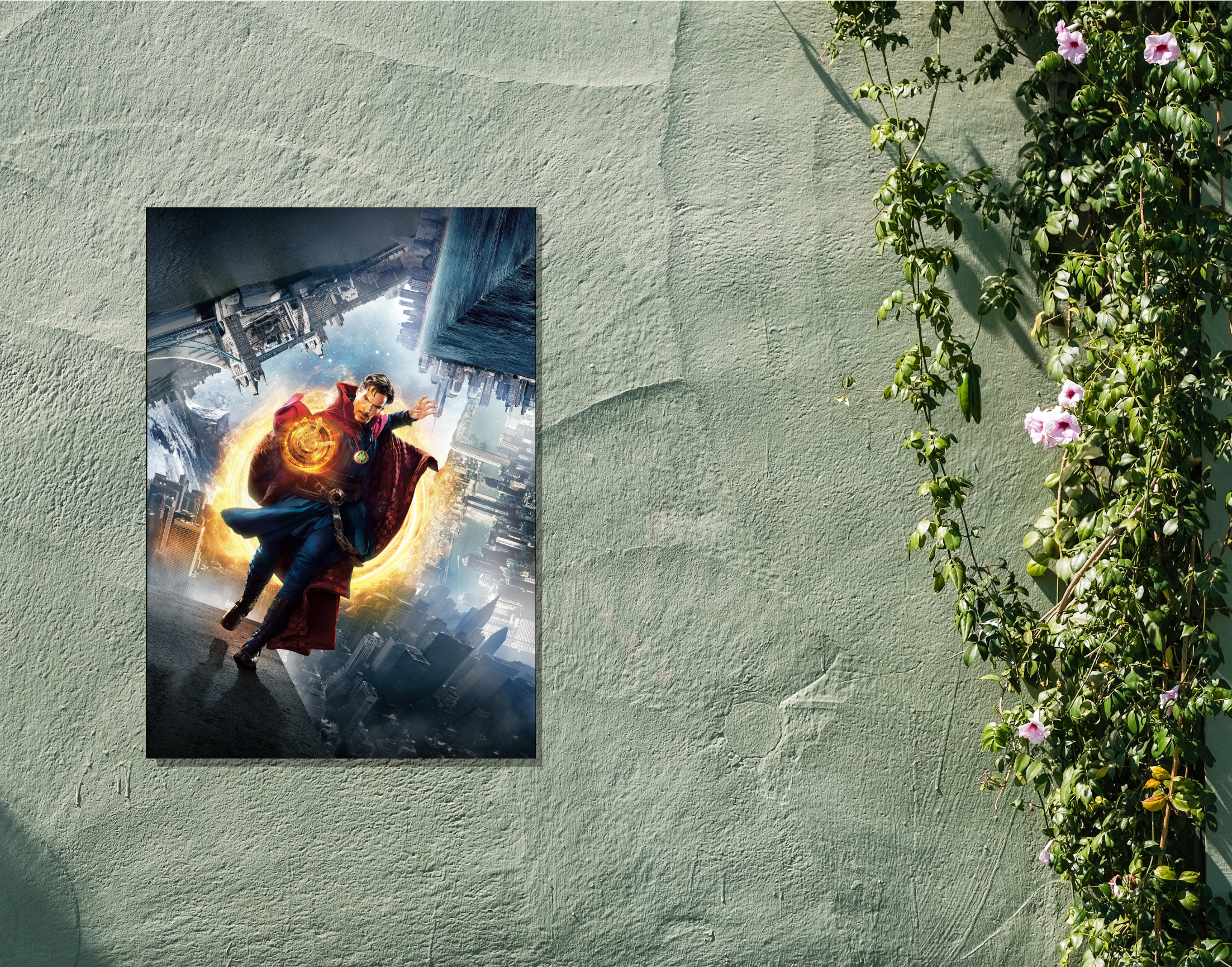 "DR.STRANGE- THE FIGHT THROUGH TIME"- Shiny & Sturdy Metallic Poster Art That Pops & Sticks (Literally!)