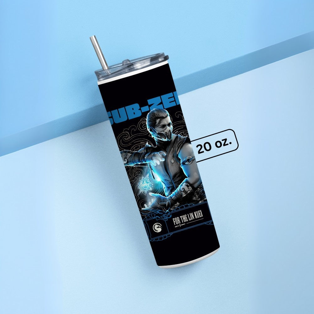 "Sub-Zero (Mortal Kombat) AMOLED" Tumbler with Metal Straw