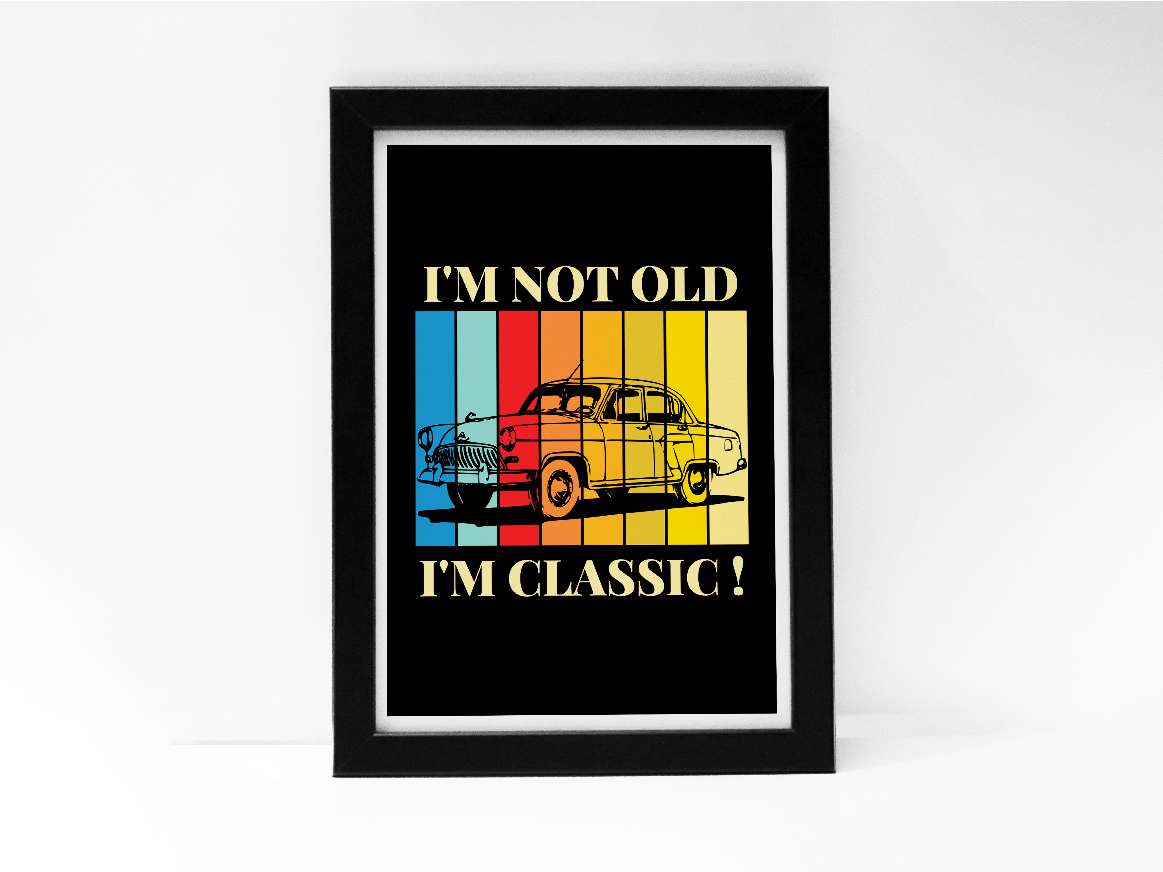 "CLASSIC CAR: Ambassador" Poster: Add a Touch of Personality to Your Space