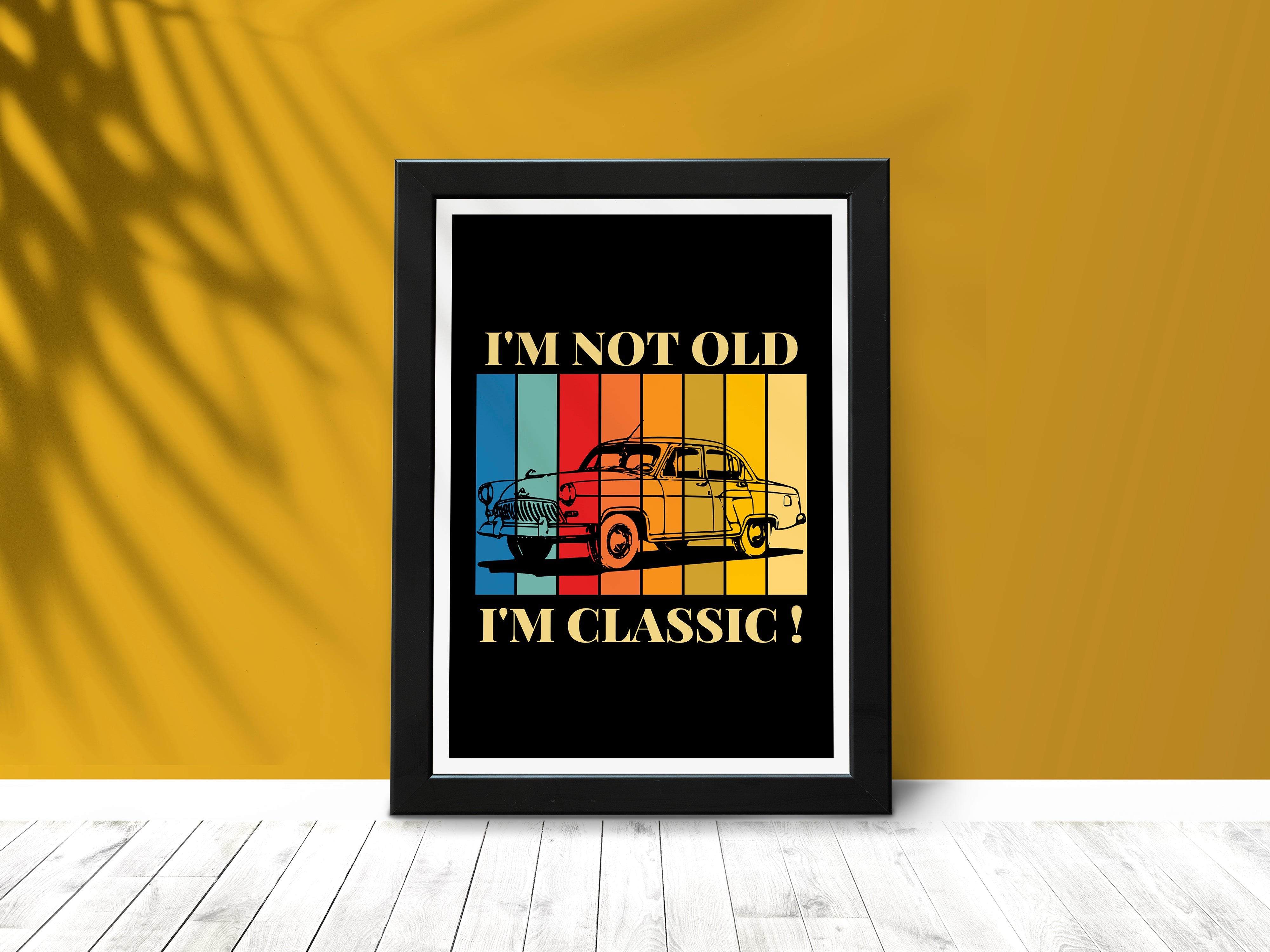"CLASSIC CAR: Ambassador" Poster: Add a Touch of Personality to Your Space
