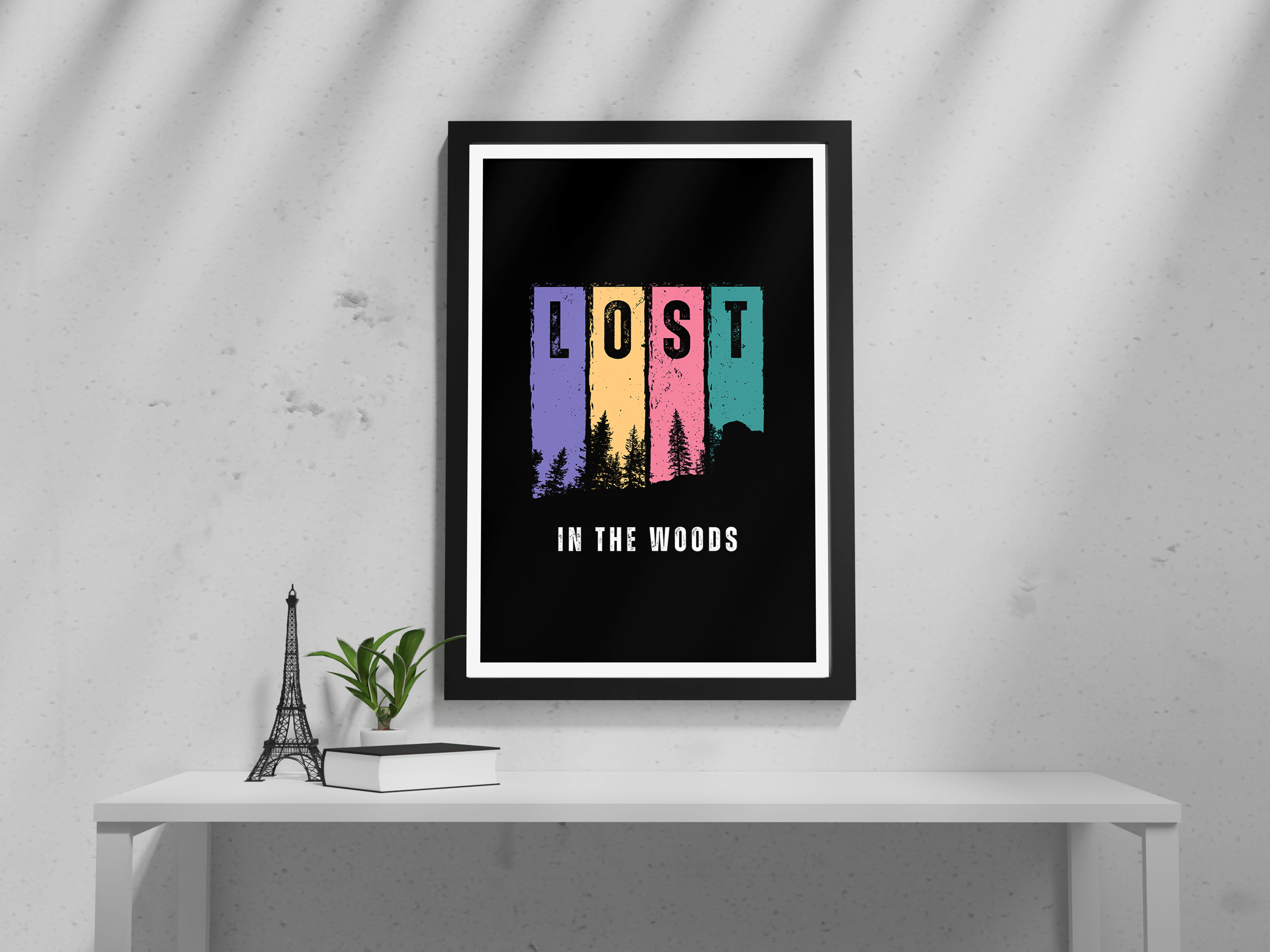 "LOST IN THE ADVENTURE: WOODS" Poster: Add a Touch of Personality to Your Space