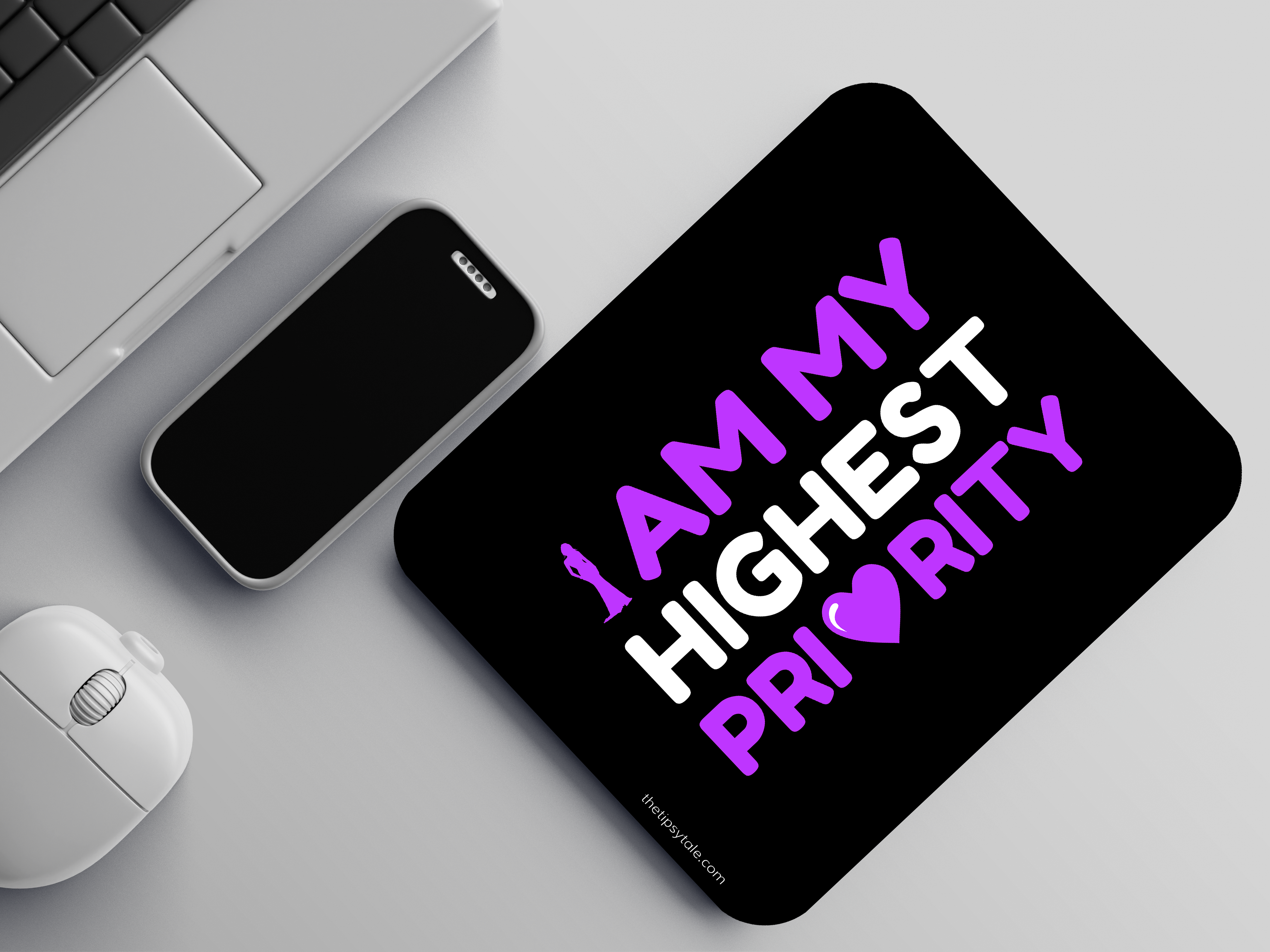 "I AM MY HIGHEST PRIORITY-WOMEN'S EDITION" Mousepad Enhance Your Workspace with Style
