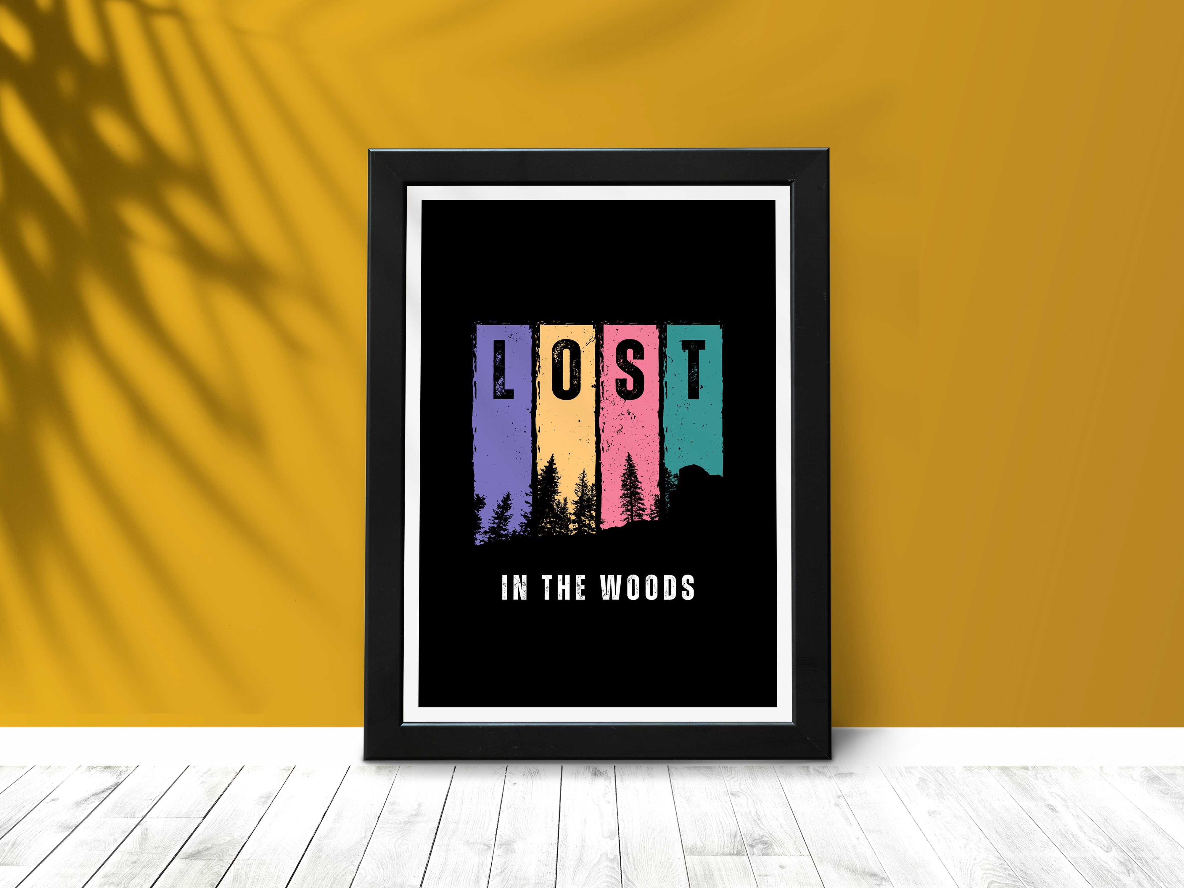 "LOST IN THE ADVENTURE: WOODS" Poster: Add a Touch of Personality to Your Space