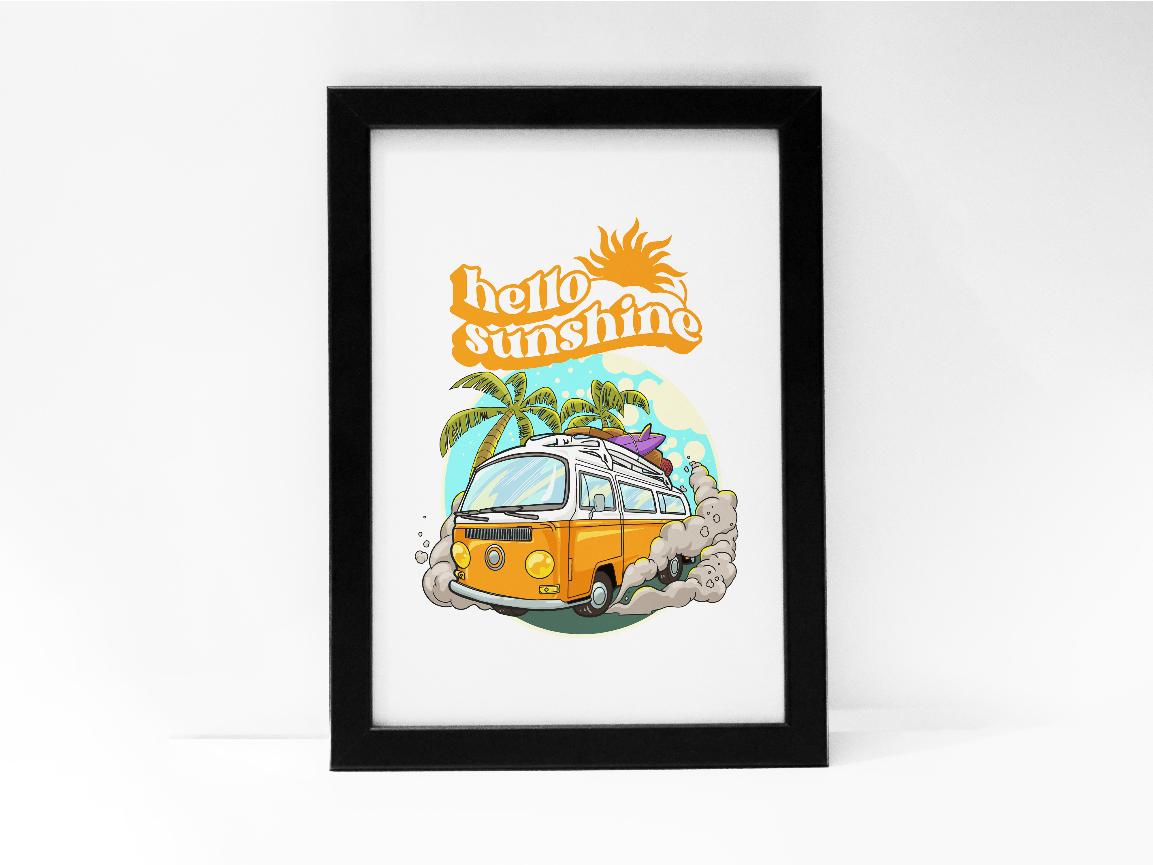 "HELLO SUNSHINE: ON THE ROAD" Poster: Add a Touch of Personality to Your Space