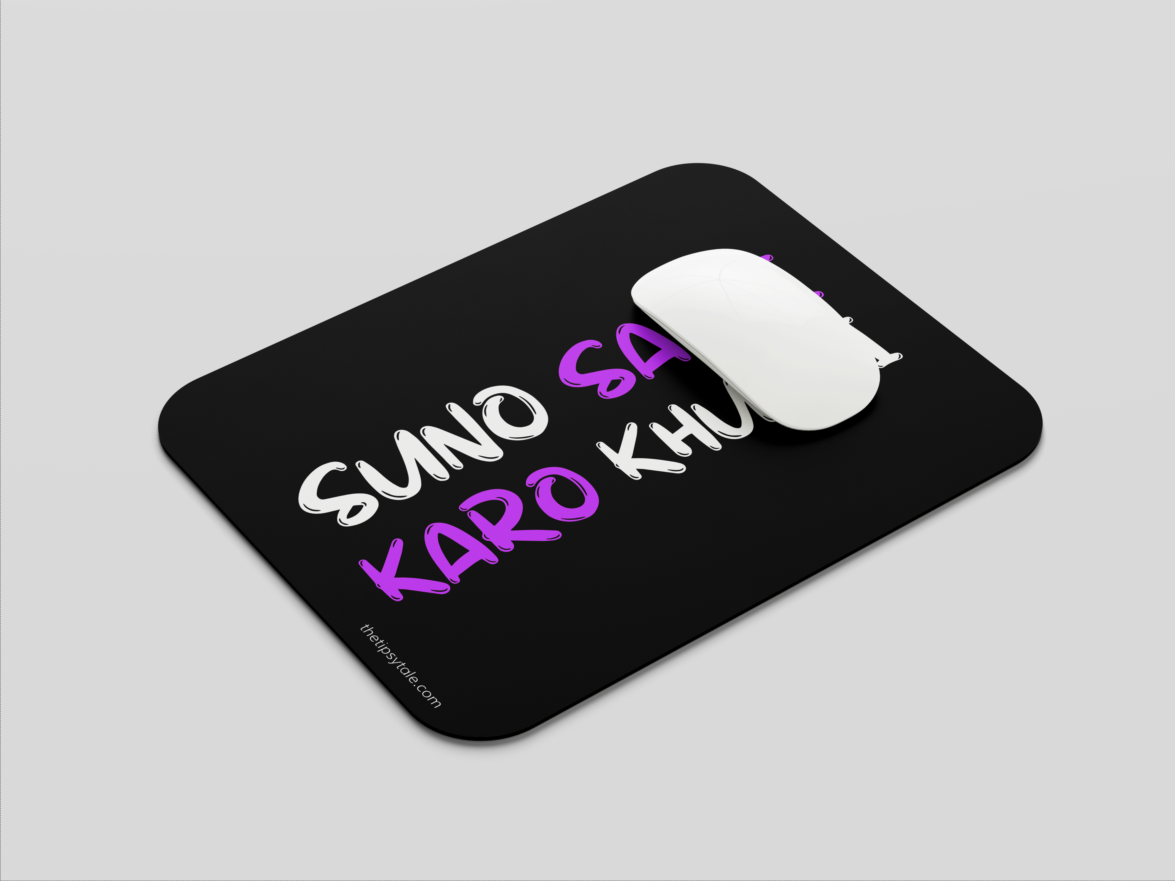 "SUNO SABKI KARO,KHUDKI-WOMEN'S EDITION" Mousepad Enhance Your Workspace with Style