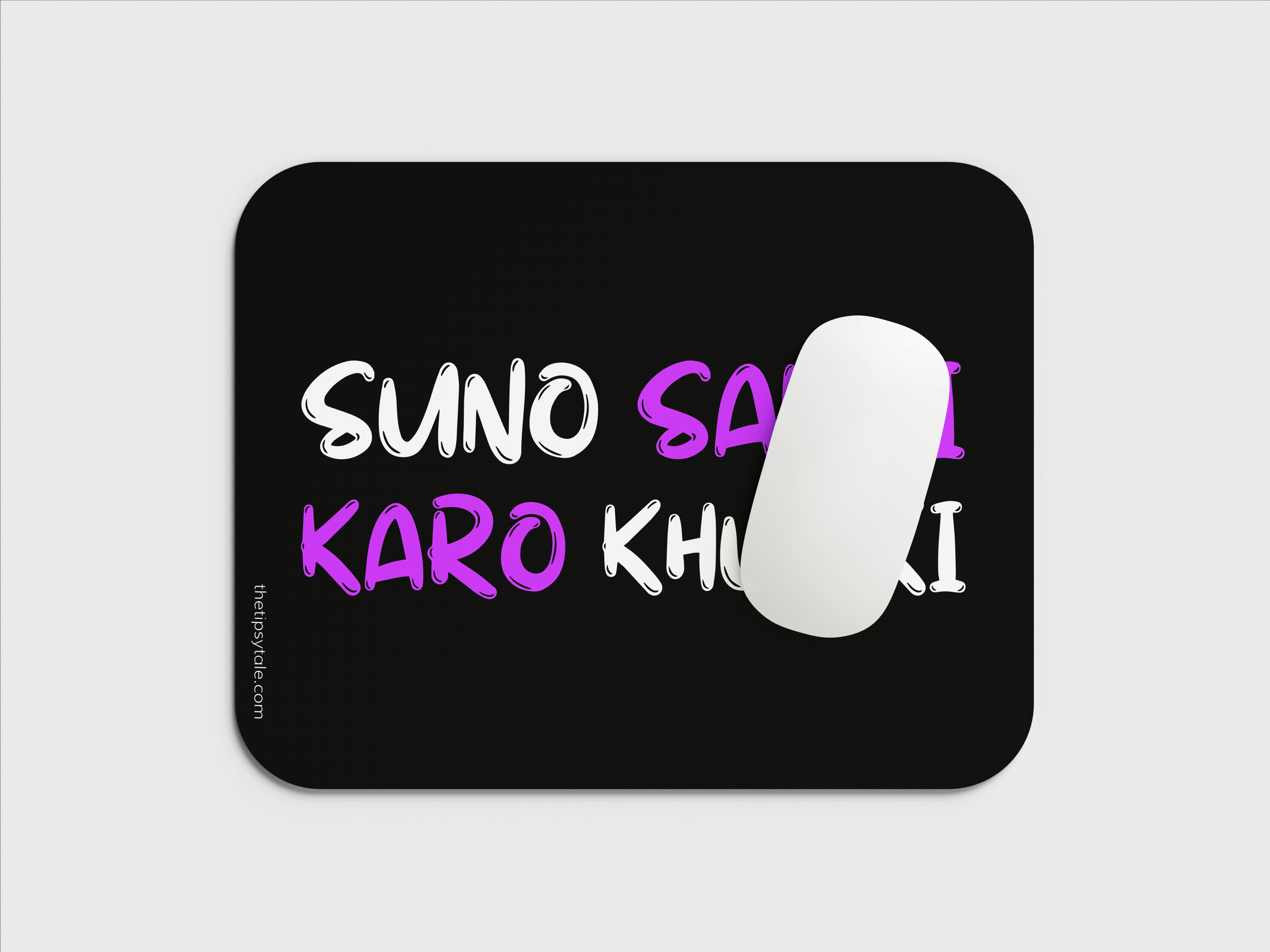 "SUNO SABKI KARO,KHUDKI-WOMEN'S EDITION" Mousepad Enhance Your Workspace with Style