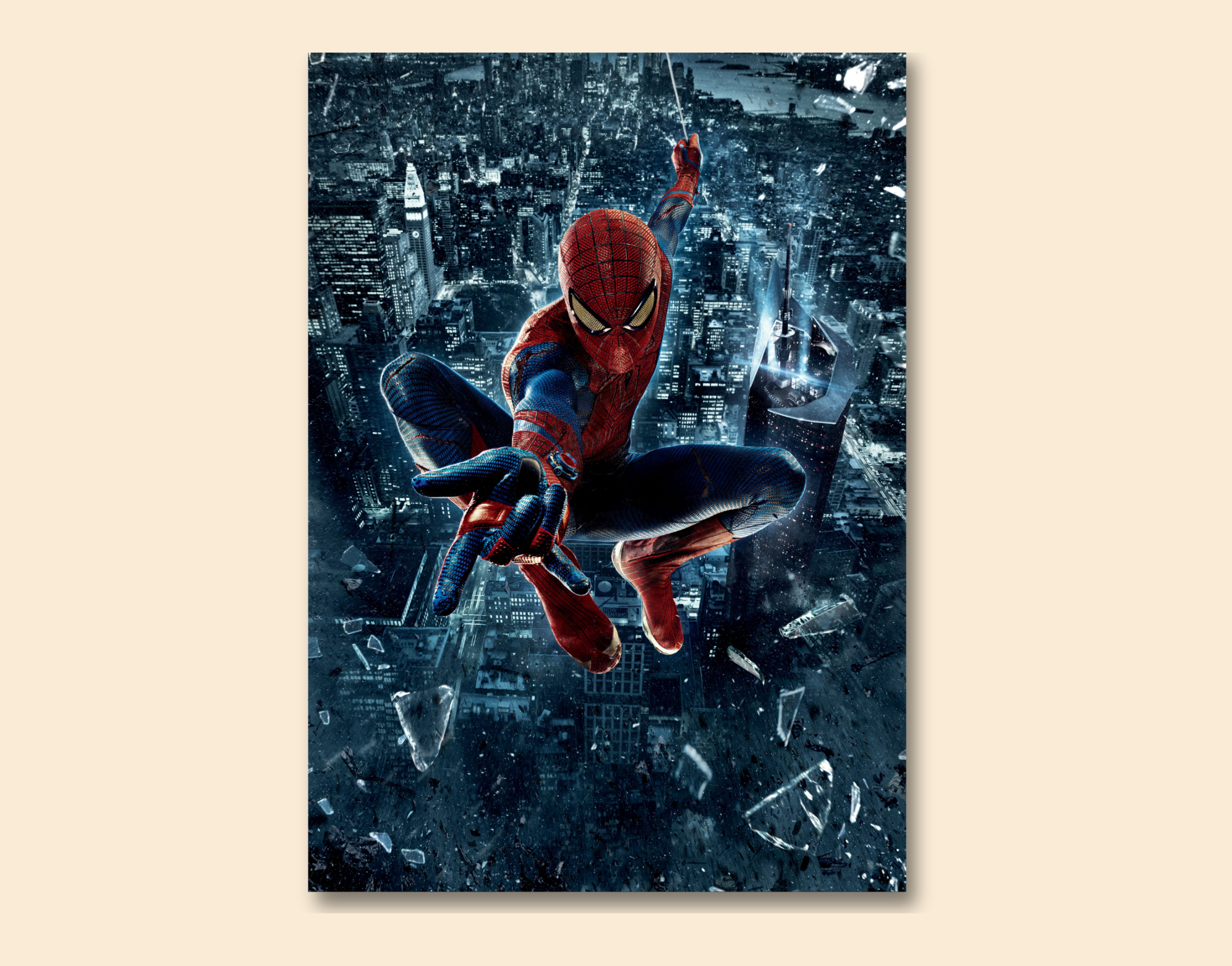 "SPIDERMAN: IN THE WEB CITY"- Shiny & Sturdy Metallic Poster Art That Pops & Sticks (Literally!)