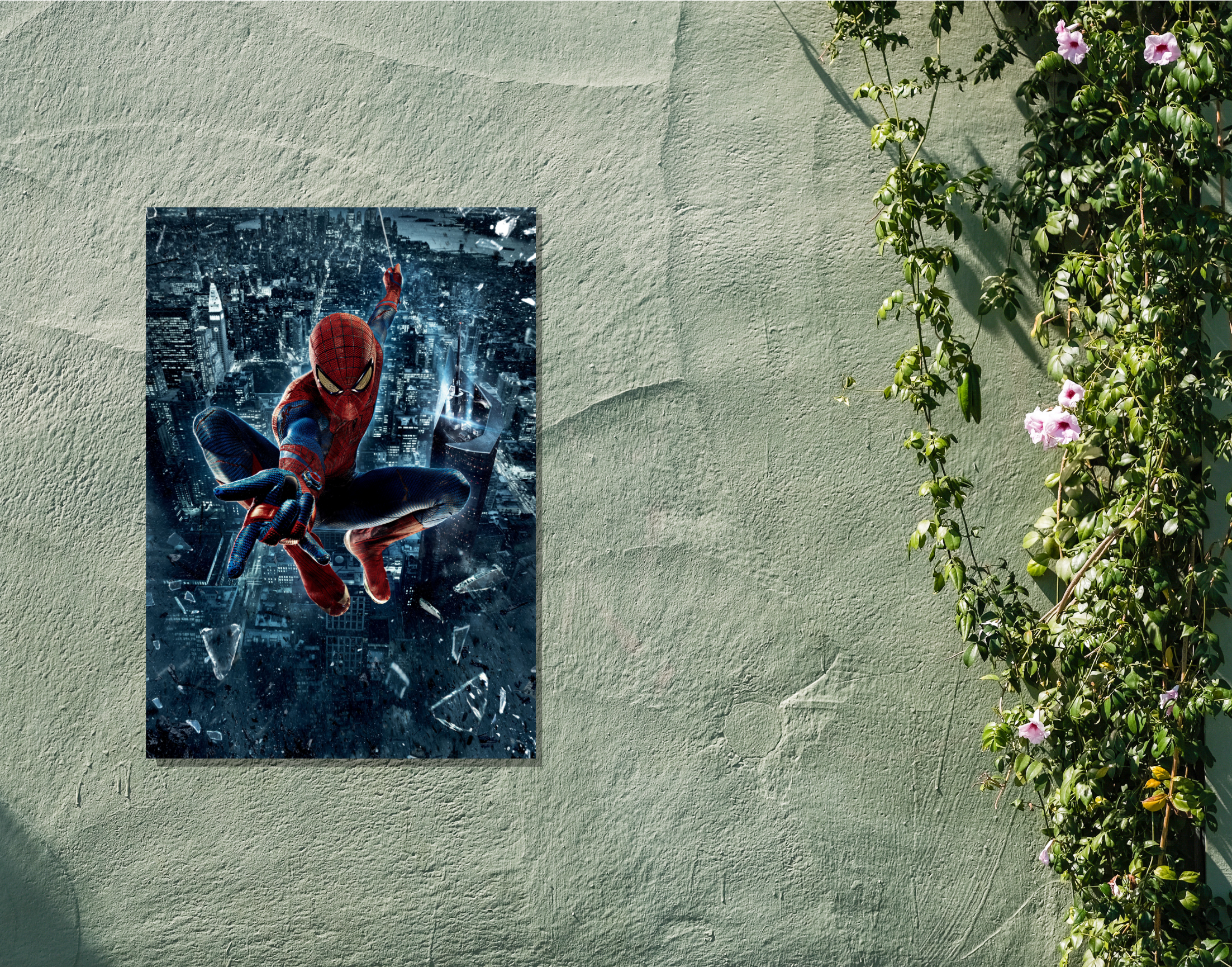 "SPIDERMAN: IN THE WEB CITY"- Shiny & Sturdy Metallic Poster Art That Pops & Sticks (Literally!)