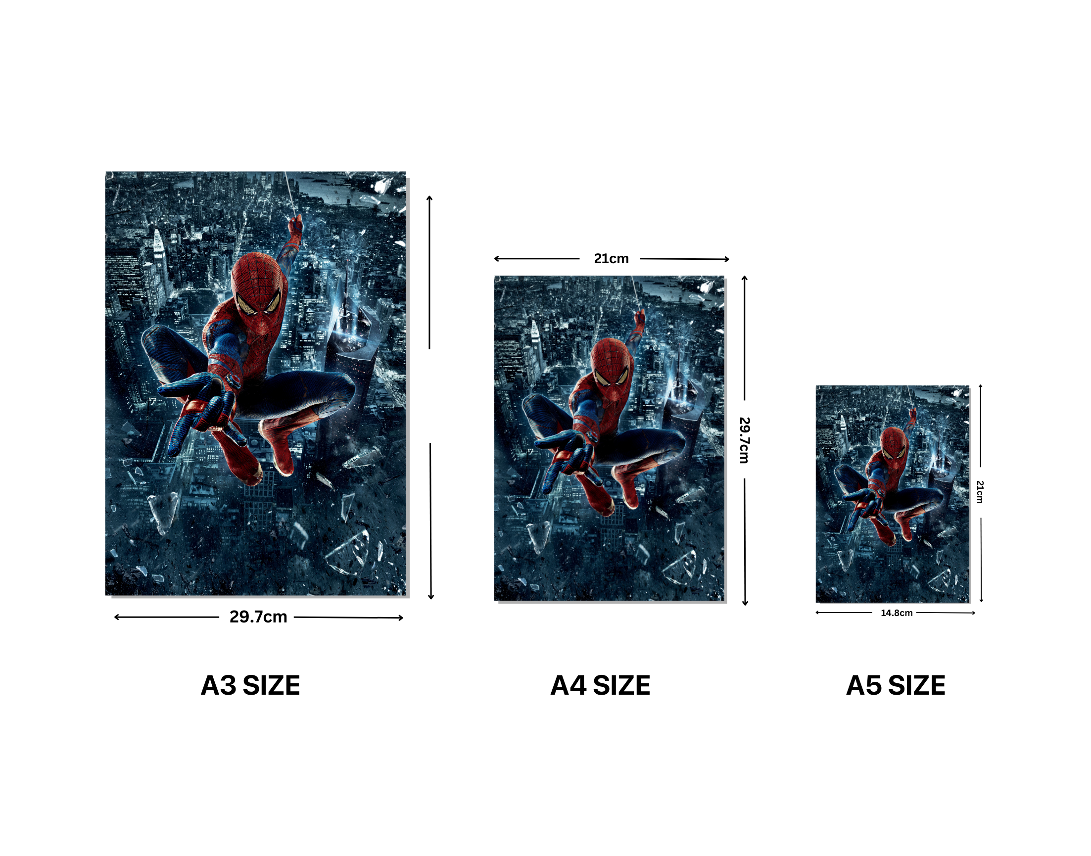 "SPIDERMAN: IN THE WEB CITY"- Shiny & Sturdy Metallic Poster Art That Pops & Sticks (Literally!)