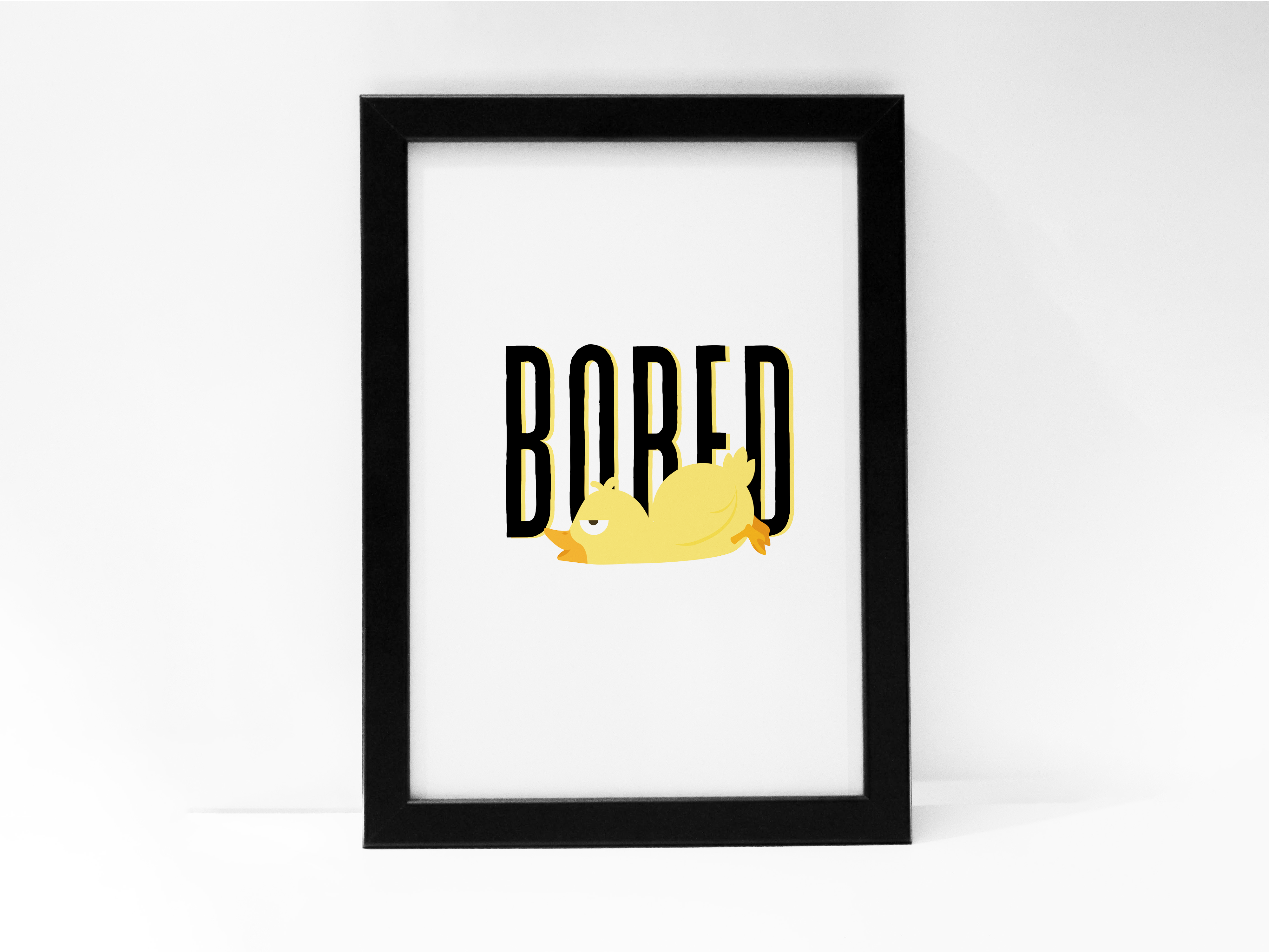 "BORED AS A DUCK" Poster: Add a Touch of Personality to Your Space