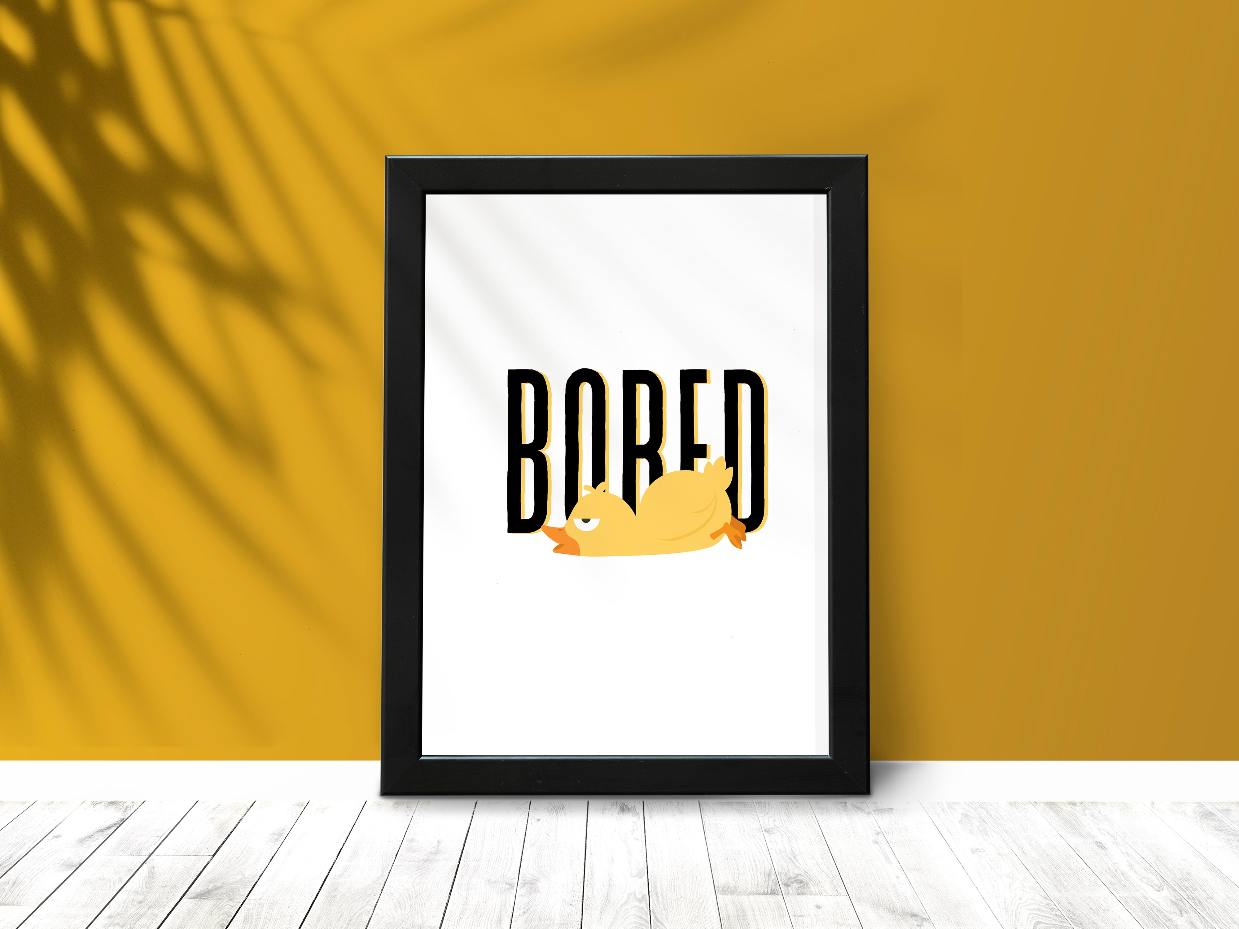 "BORED AS A DUCK" Poster: Add a Touch of Personality to Your Space
