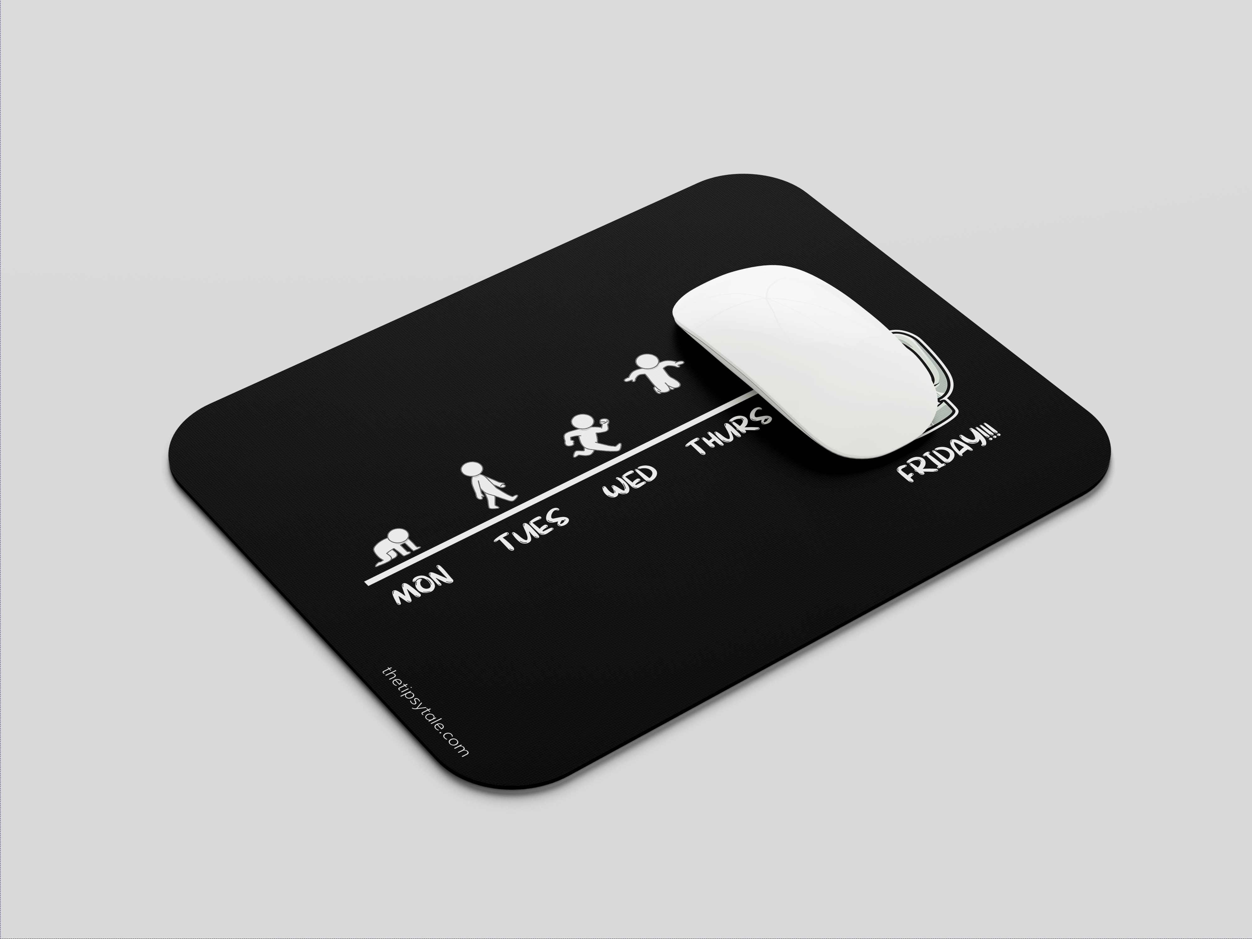 "Weekly Work Mode!" Mousepad Enhance Your Workspace with Style