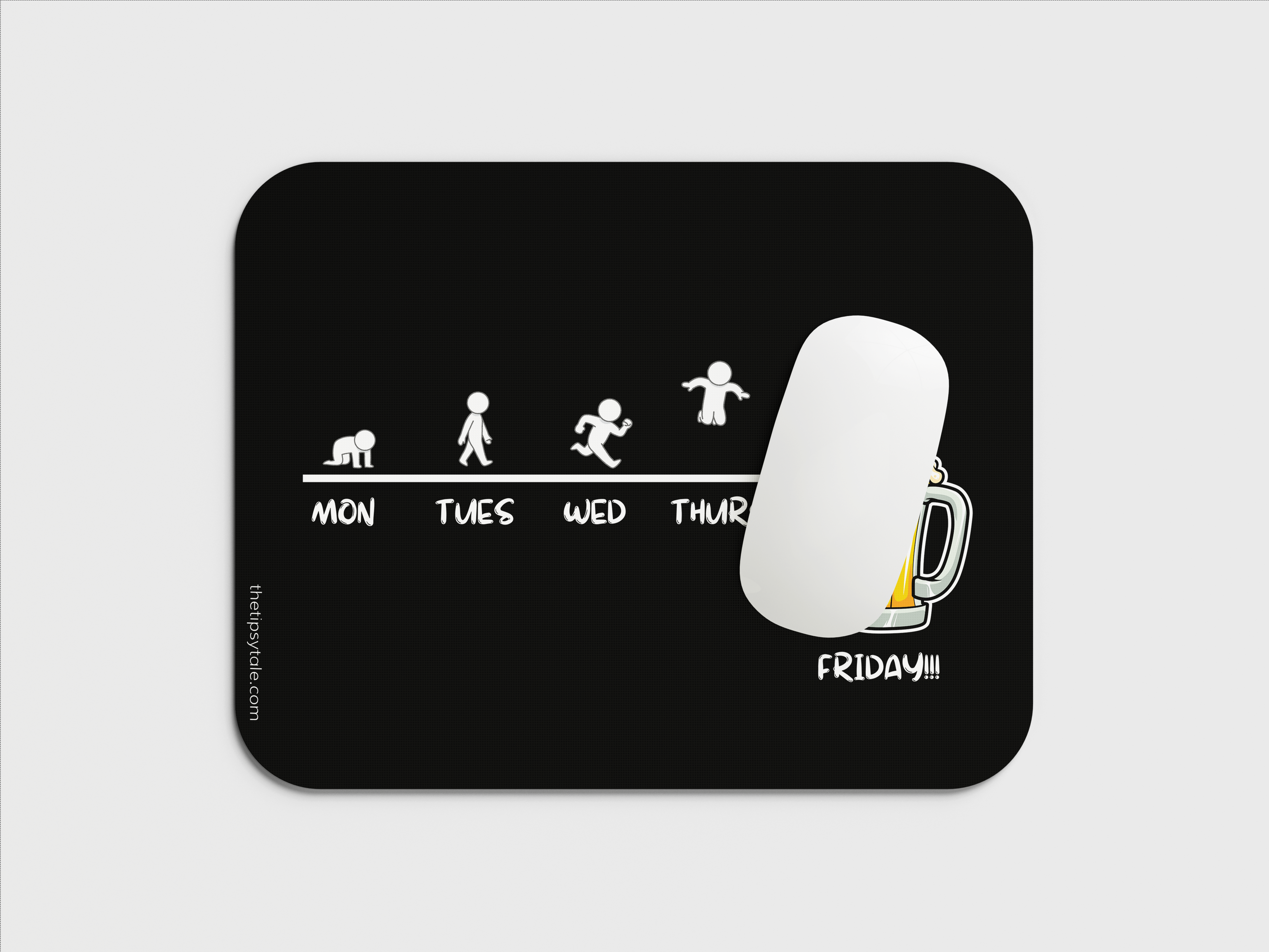"Weekly Work Mode!" Mousepad Enhance Your Workspace with Style