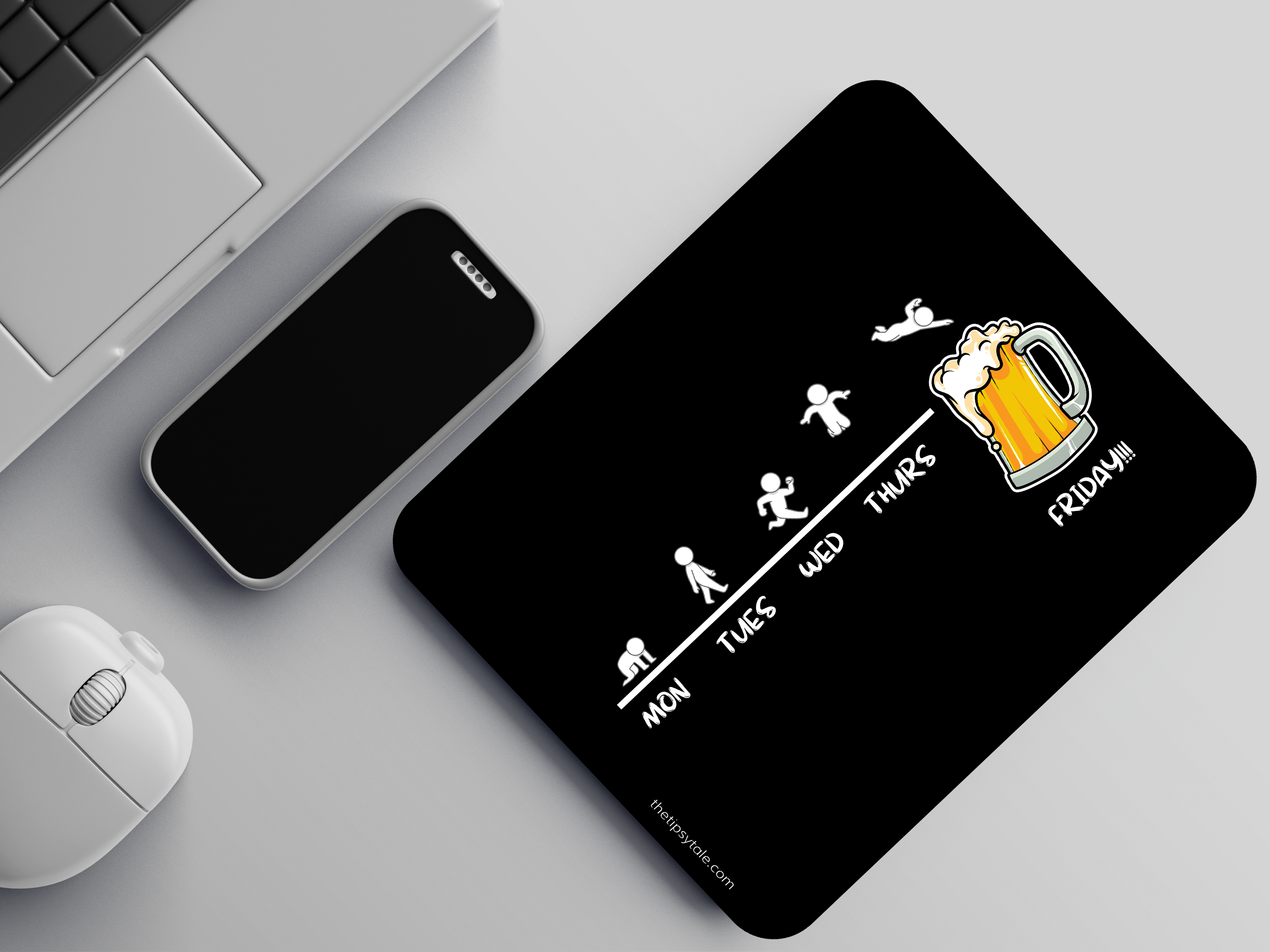 "Weekly Work Mode!" Mousepad Enhance Your Workspace with Style