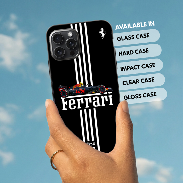 "REDBULL FERRARI - F1 RACE" -Mobile Covers Shock Resistant, Slim & Stylish Cases