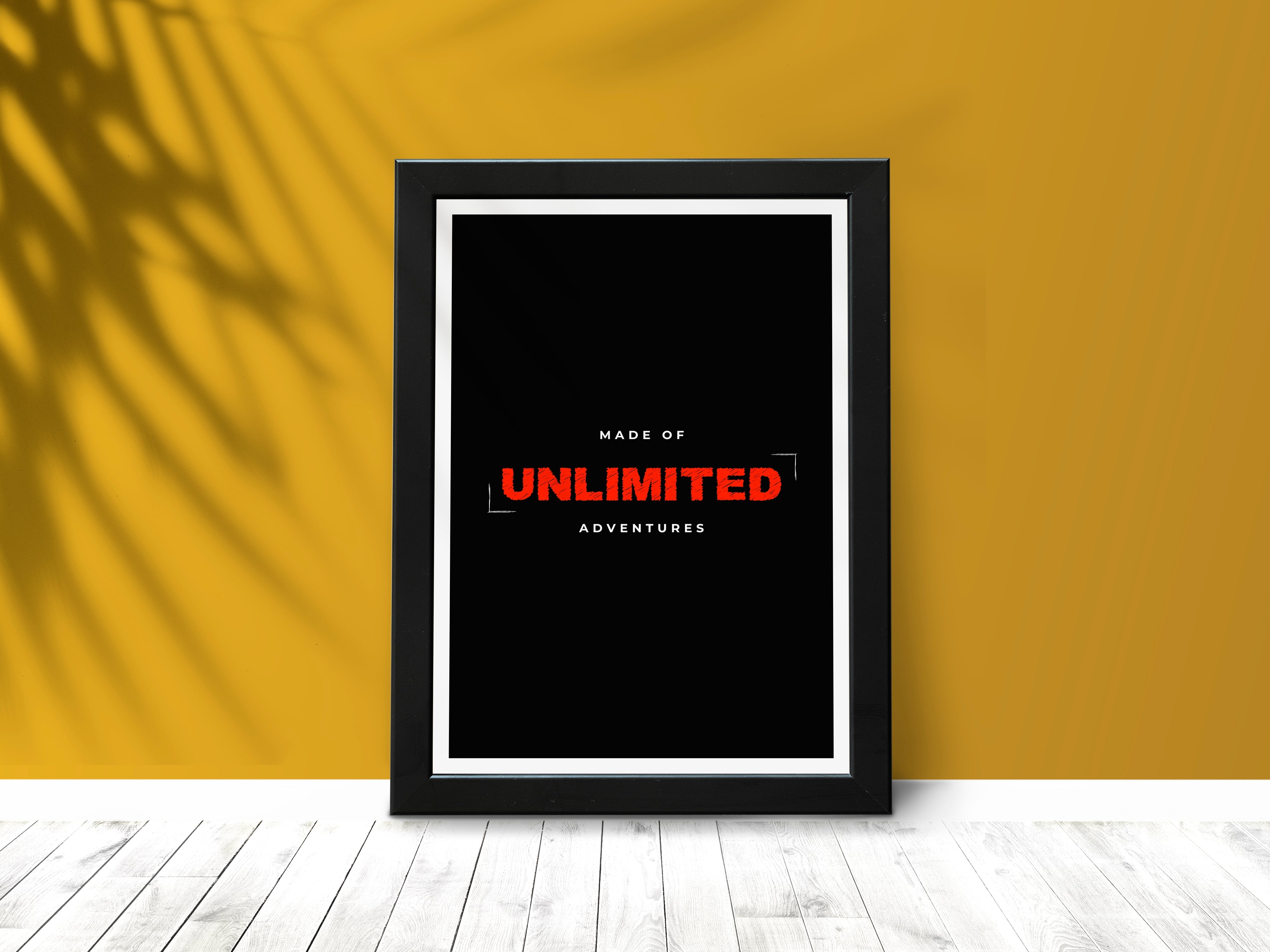 "UNLIMITED ADVENTURES" Poster: Add a Touch of Personality to Your Space