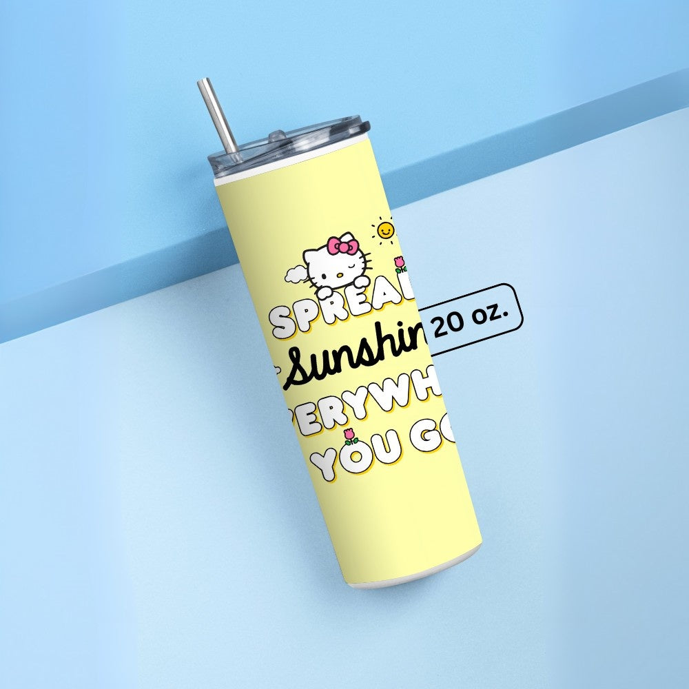 "Hello Kitty: Spread Sunshine" Tumbler with Metal Straw