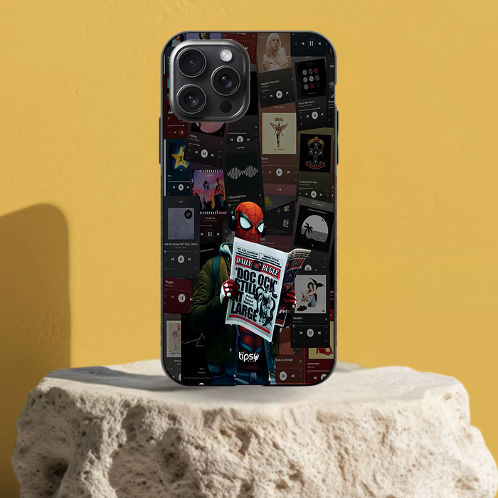 "SPIDERMAN PLAYLIST" -Mobile Covers Shock Resistant, Slim & Stylish Cases