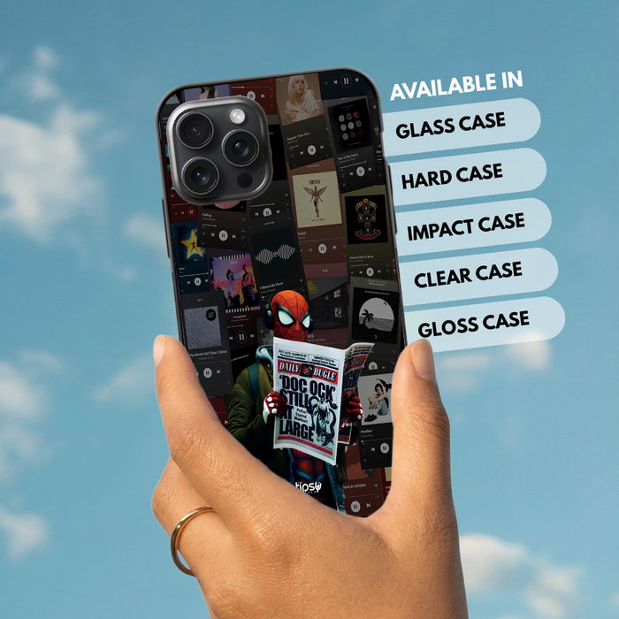 "SPIDERMAN PLAYLIST" -Mobile Covers Shock Resistant, Slim & Stylish Cases