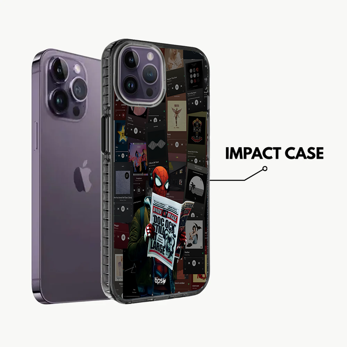 "SPIDERMAN PLAYLIST" -Mobile Covers Shock Resistant, Slim & Stylish Cases