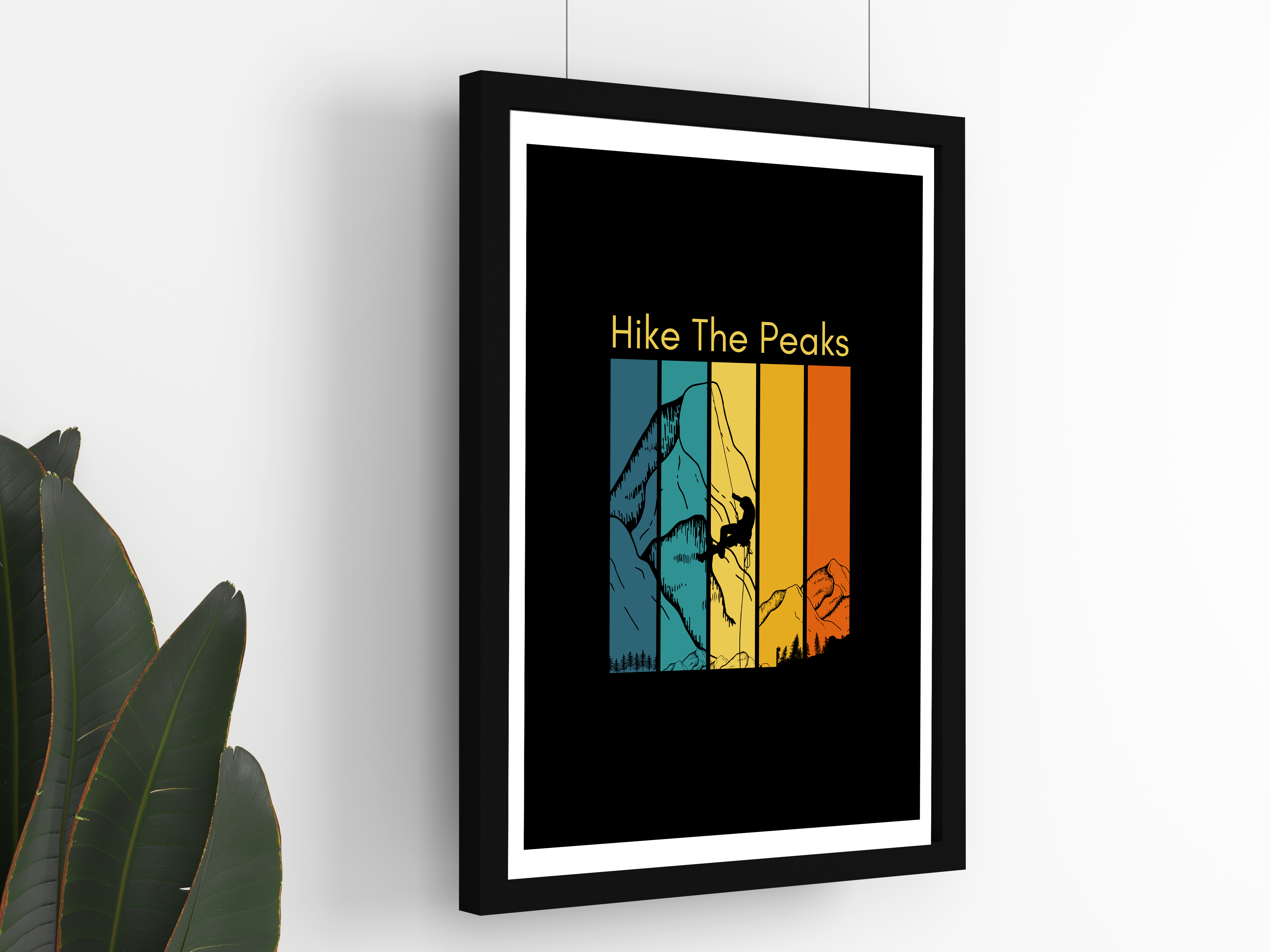 "HIKE TO THE PEAK:ADVENTURE " Poster: Add a Touch of Personality to Your Space