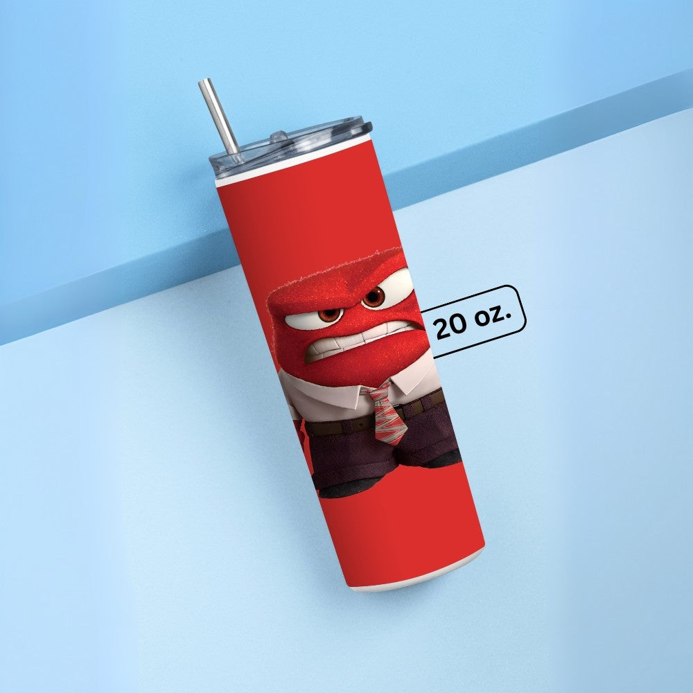 "Inside Out : Anger" Tumbler with Metal Straw