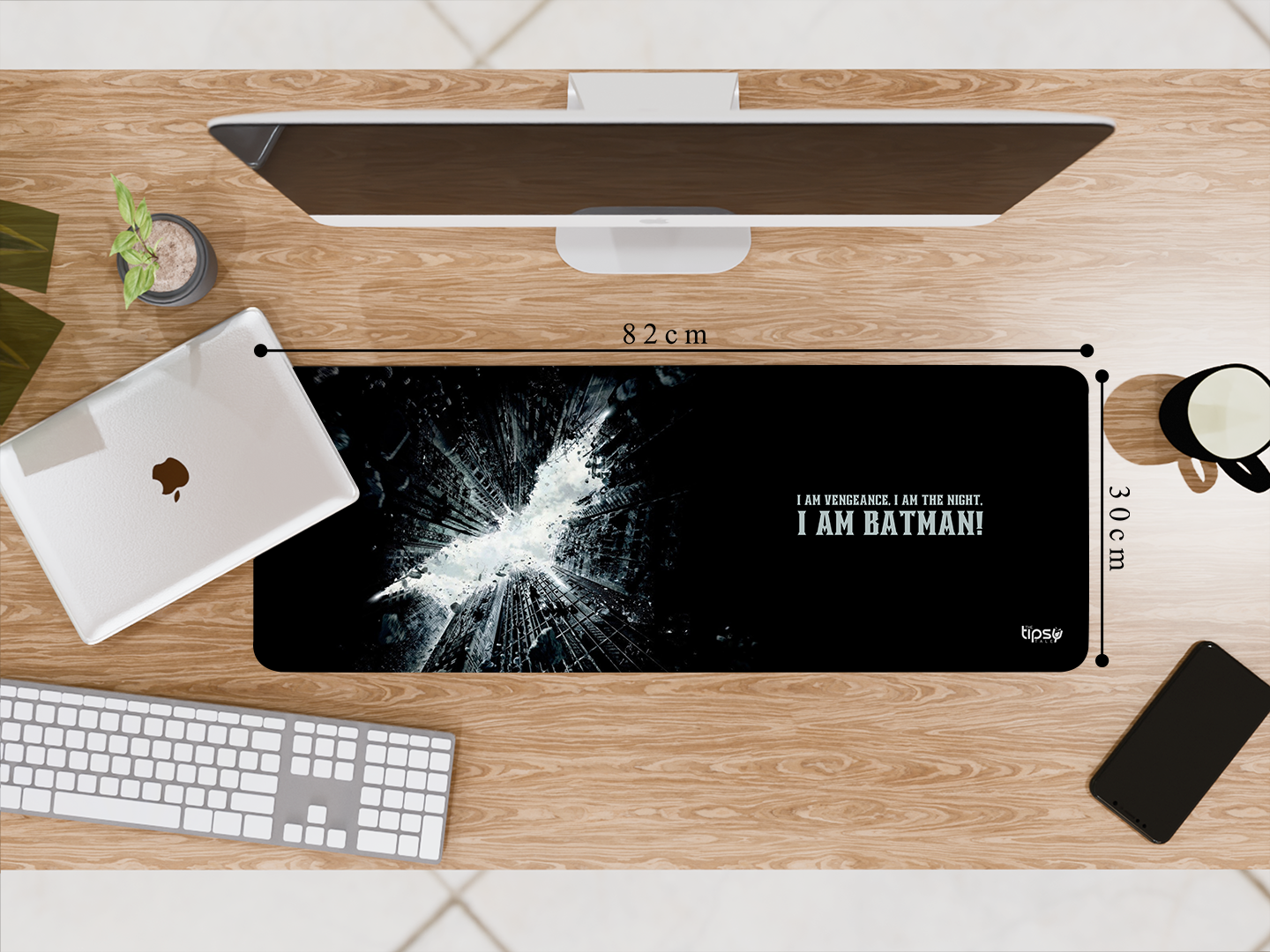 "I AM BAT MAN Theme-DC" Gaming Mousepad- Elevate Your Gaming Experience