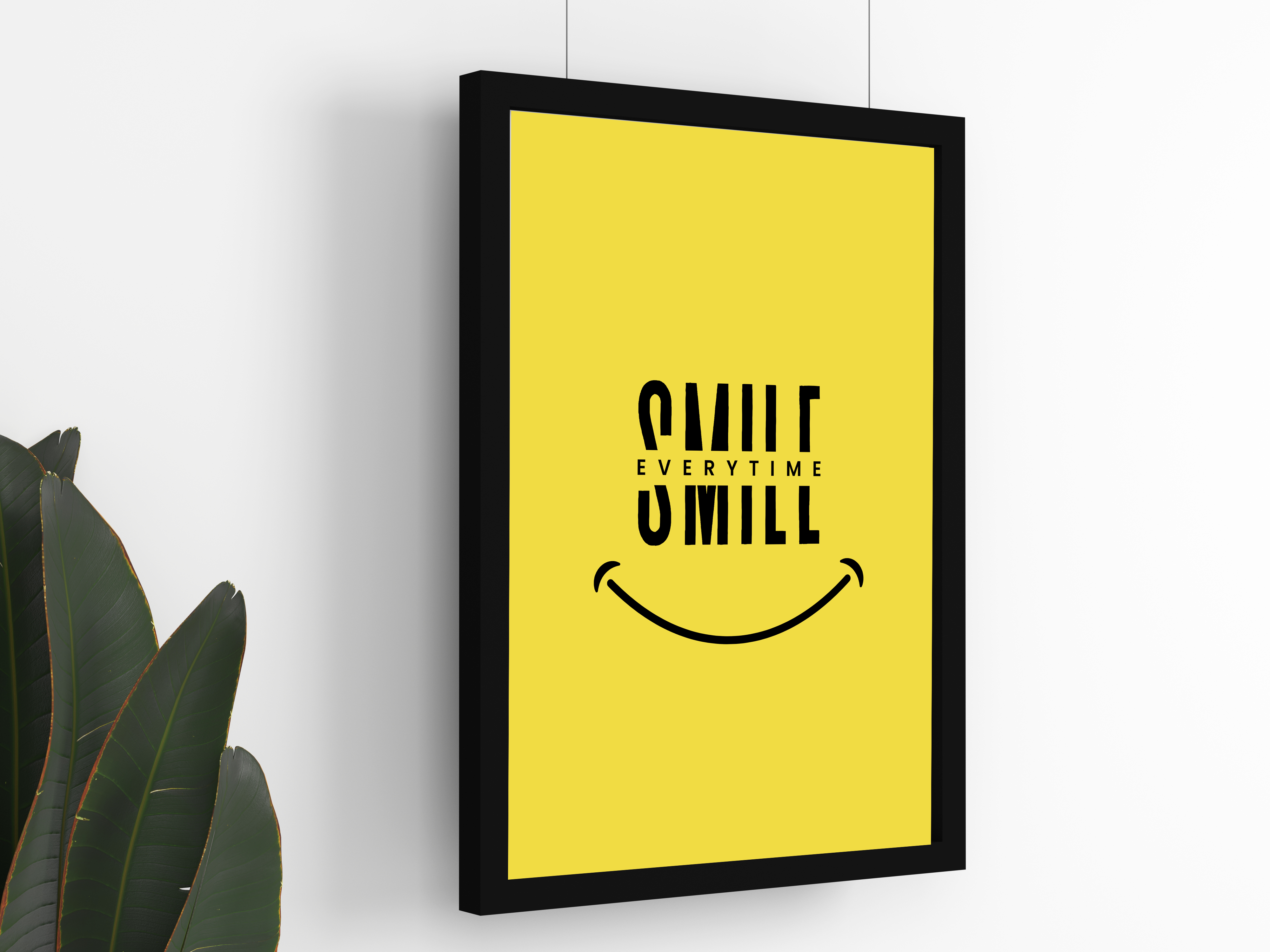 "SMILE EVERY TIME: SMILY MOTIVATION" Poster: Add a Touch of Personality to Your Space