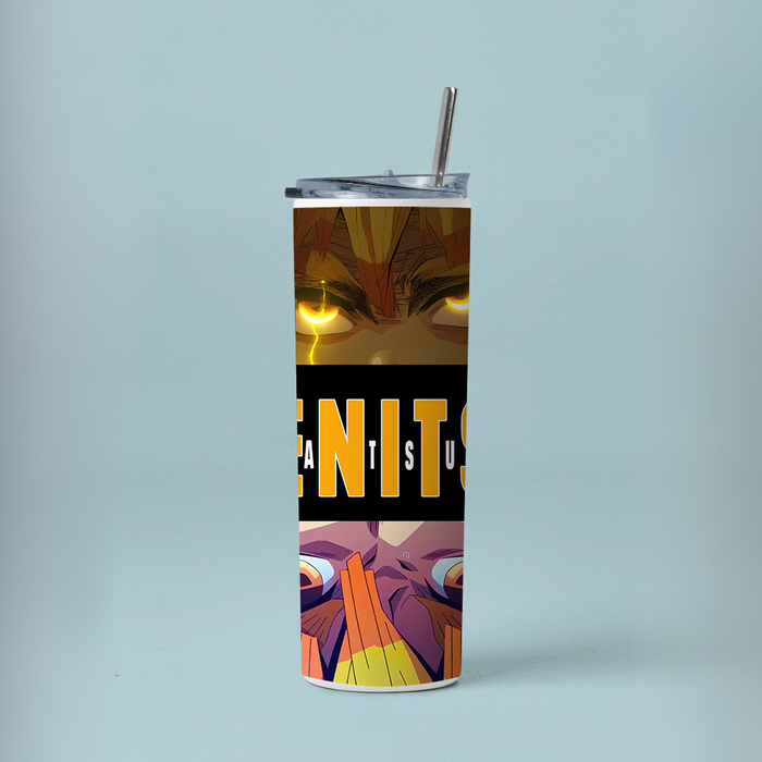 "ZENITSU AGATSUMA - DEMON SLAYER" Tumbler with Metal Straw