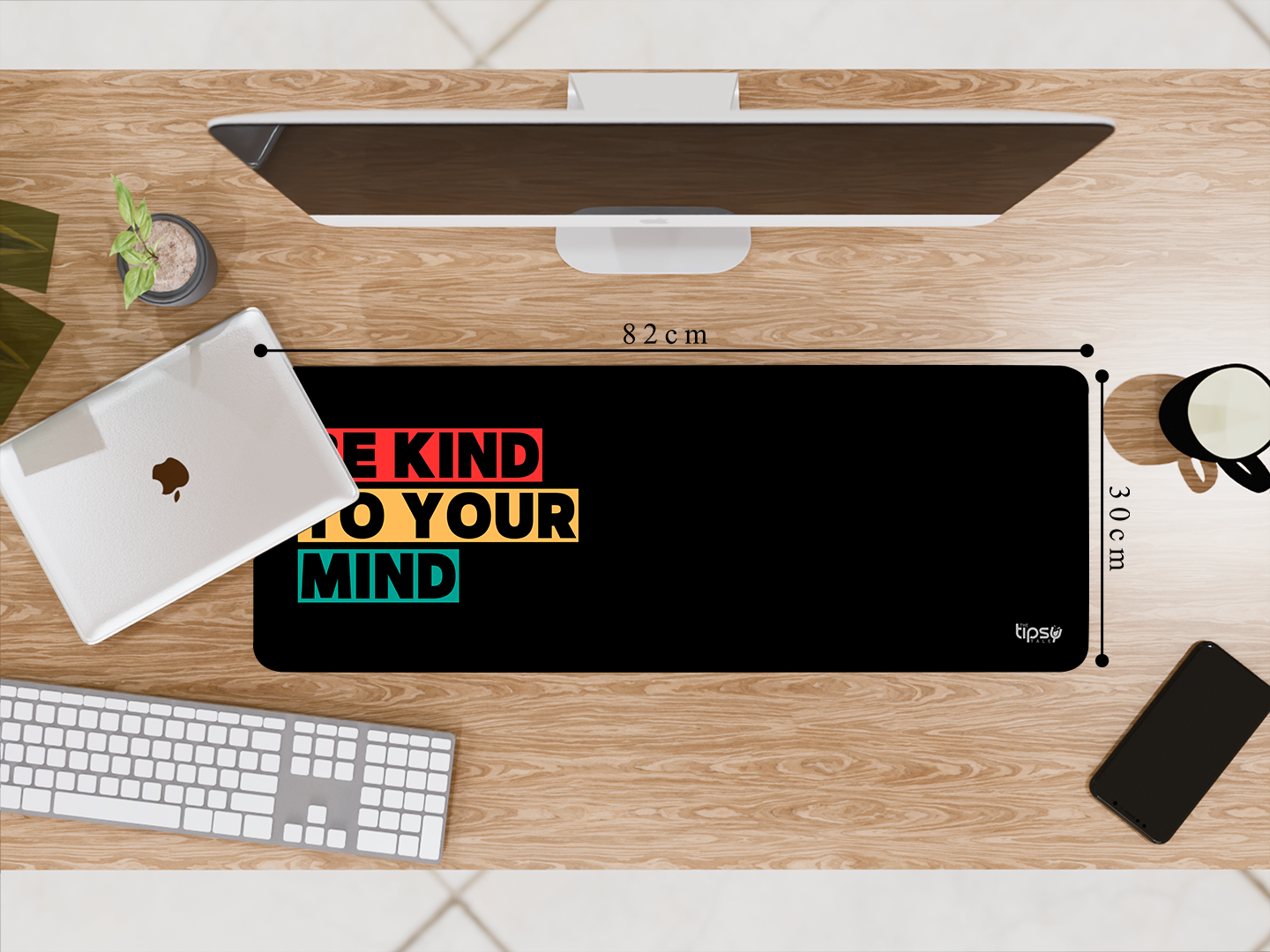 "BE KIND TO YOUR MIND" Gaming Mousepad- Elevate Your Gaming Experience