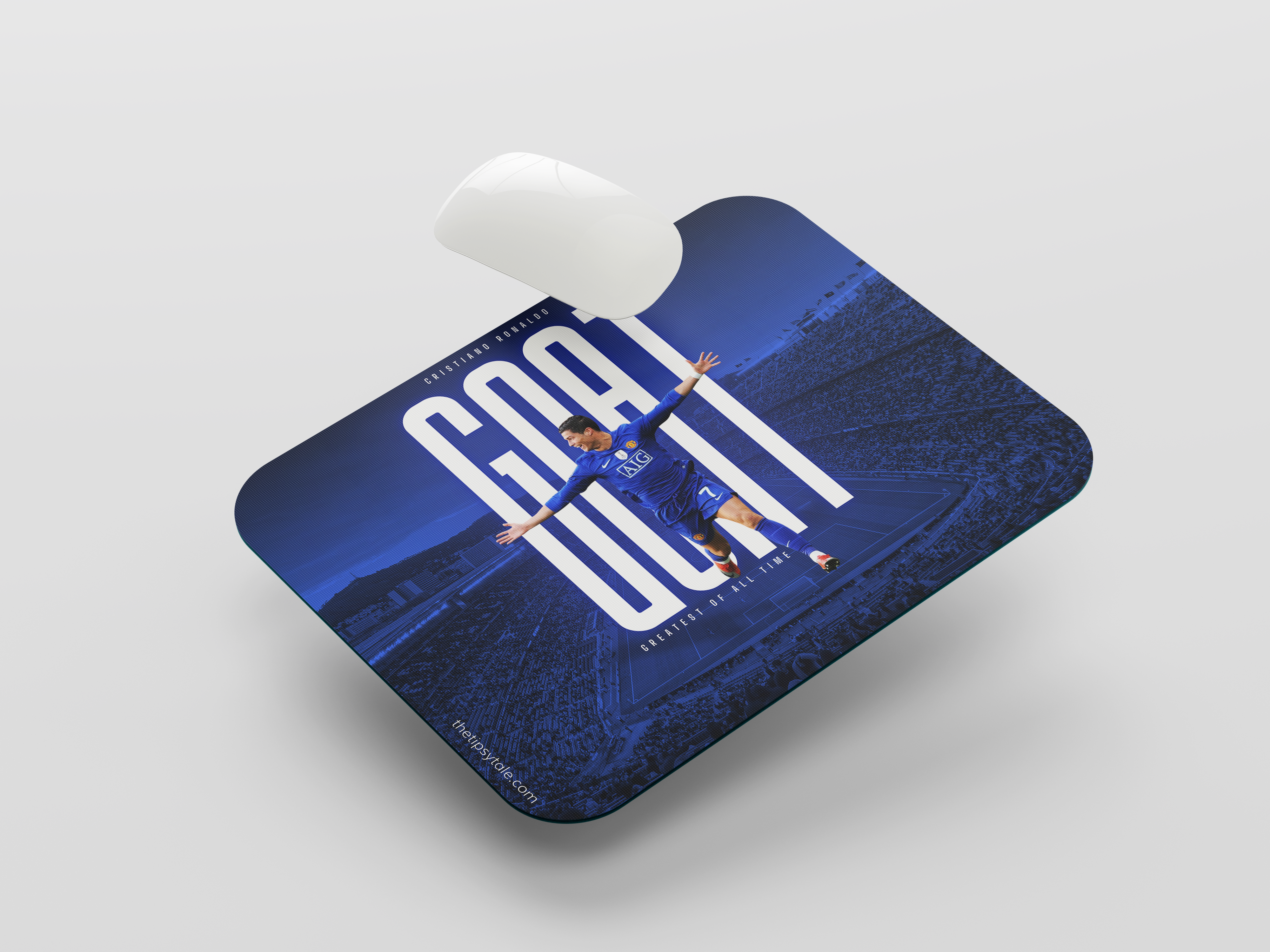 "The GOAT: Ronaldo" Mousepad Enhance Your Workspace with Style