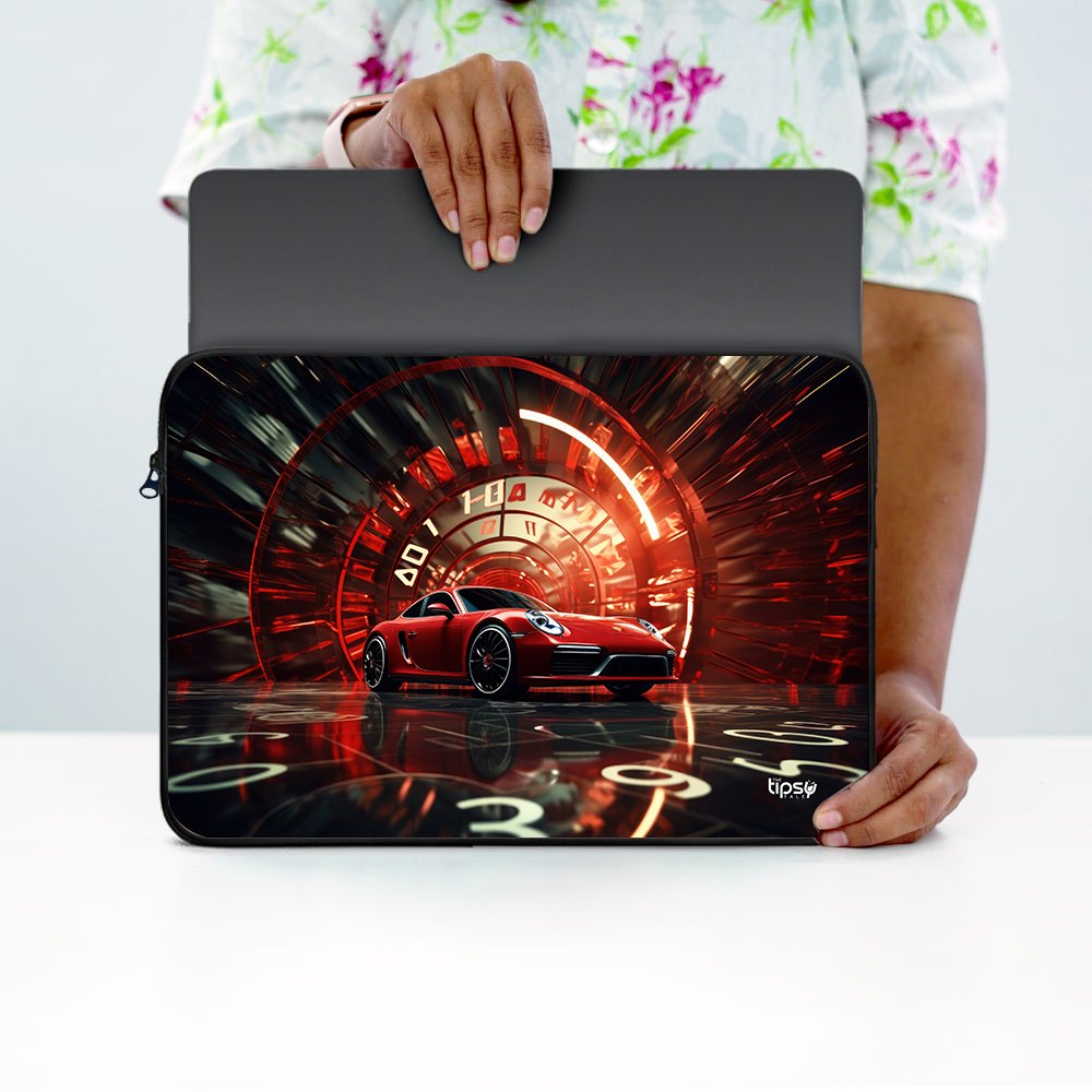 "911 PORSCHE - RETRO" Laptop Sleeves:Bold Modern Design for Every Size