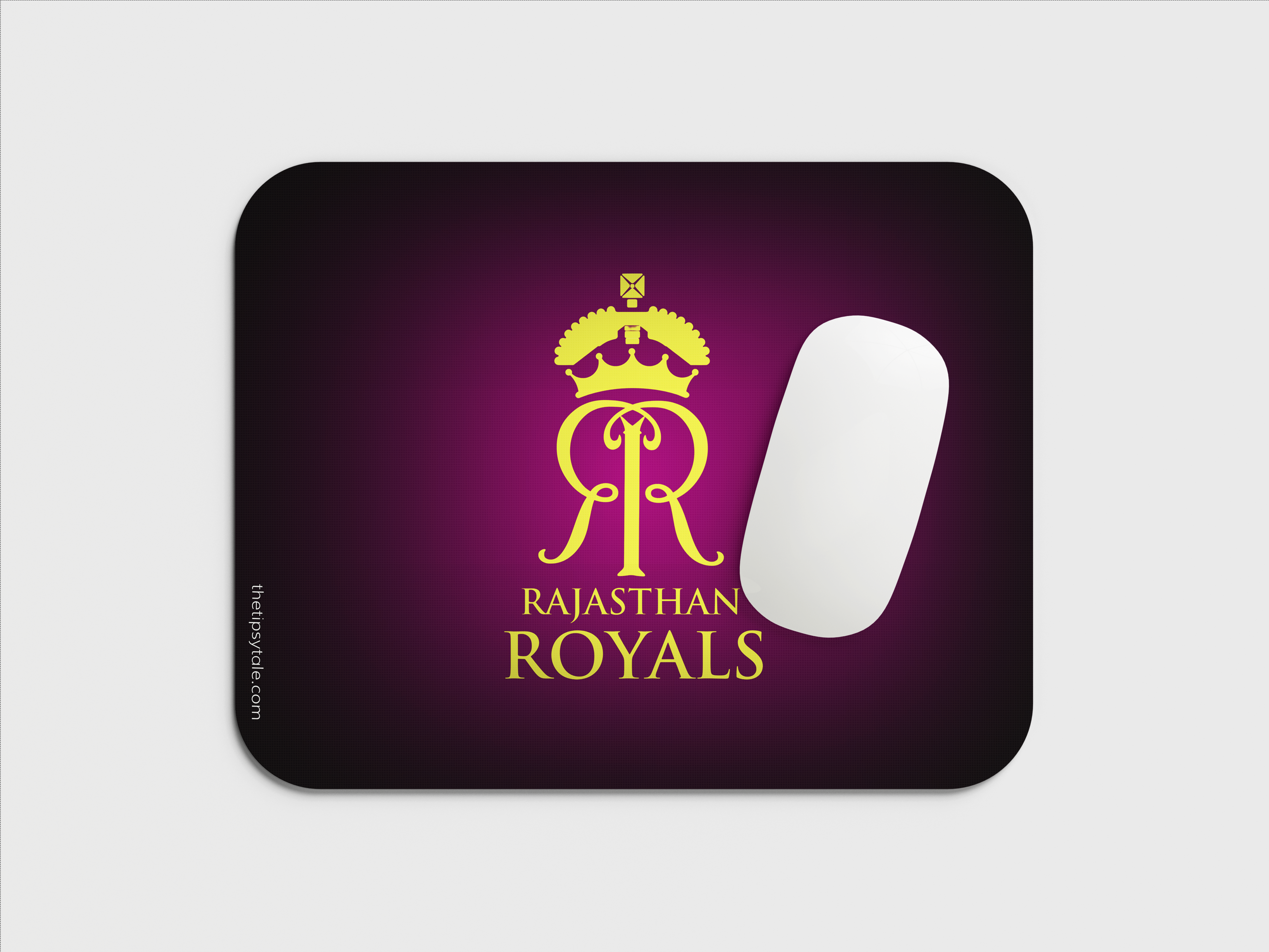 "RAJASTHAN ROYALS:AALA BOL" Mousepad Enhance Your Workspace with Style