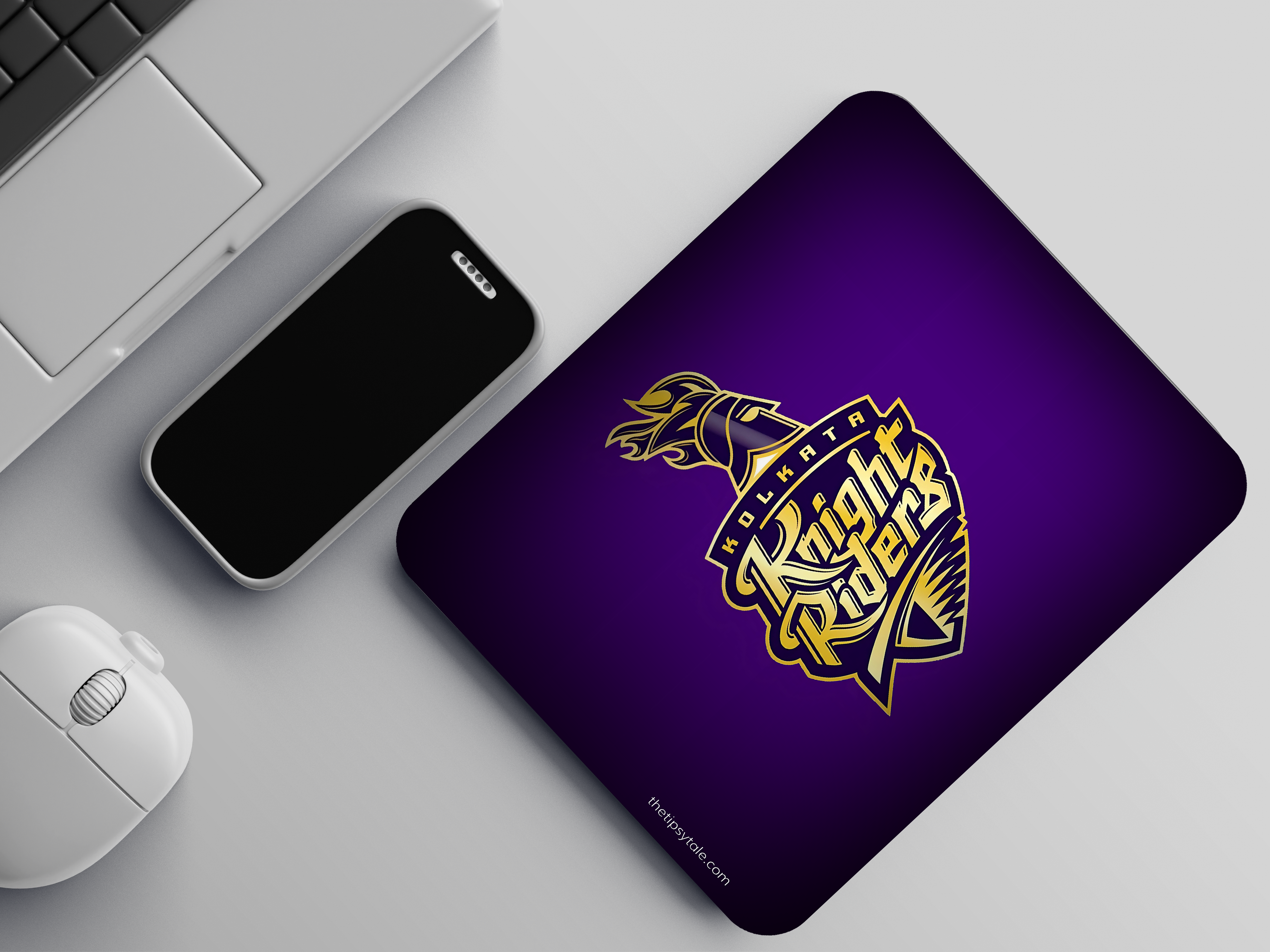 "KKR: Korbo, Lorbo, Jeetbo" Mousepad Enhance Your Workspace with Style