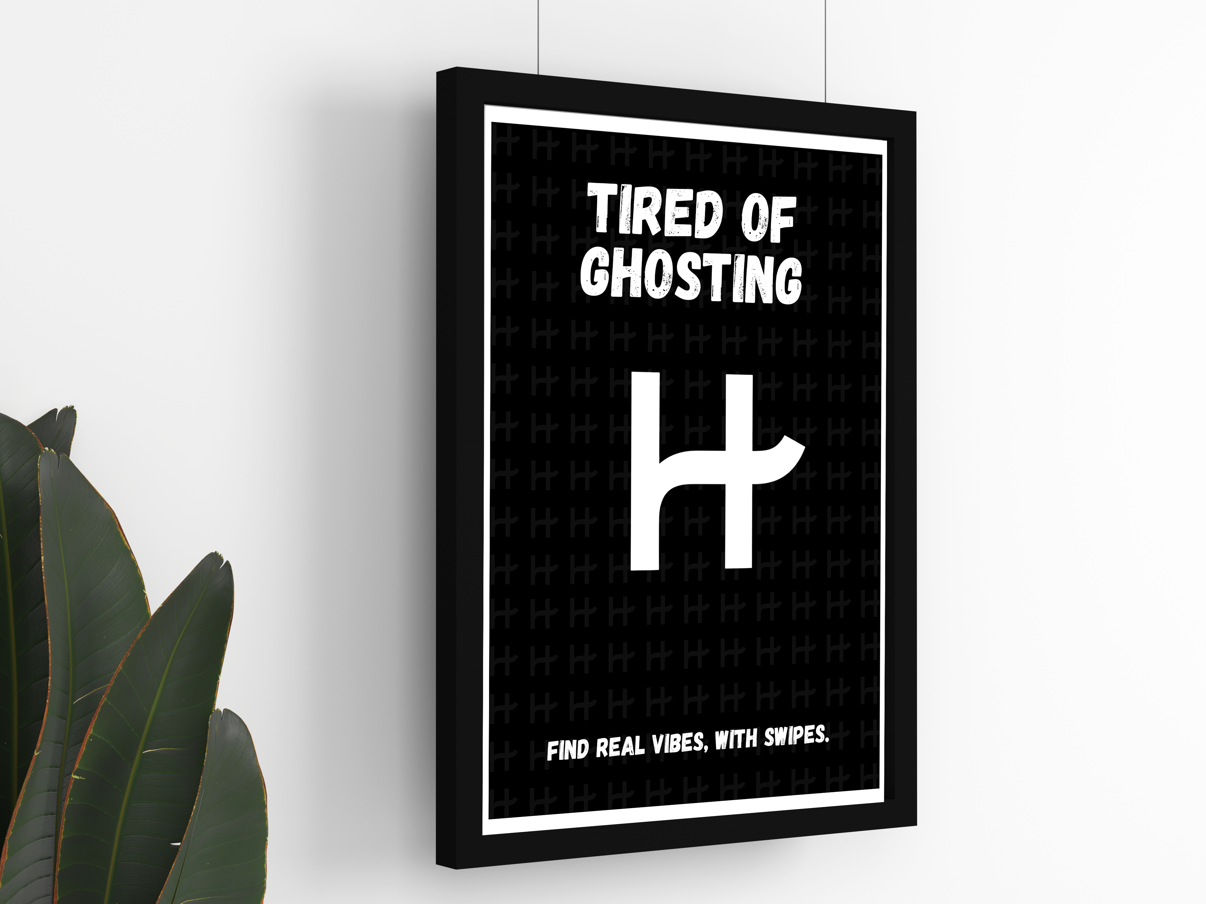 "HINGE SWIPE, MATCH & CHAT" – Fun Dating Poster for Singles